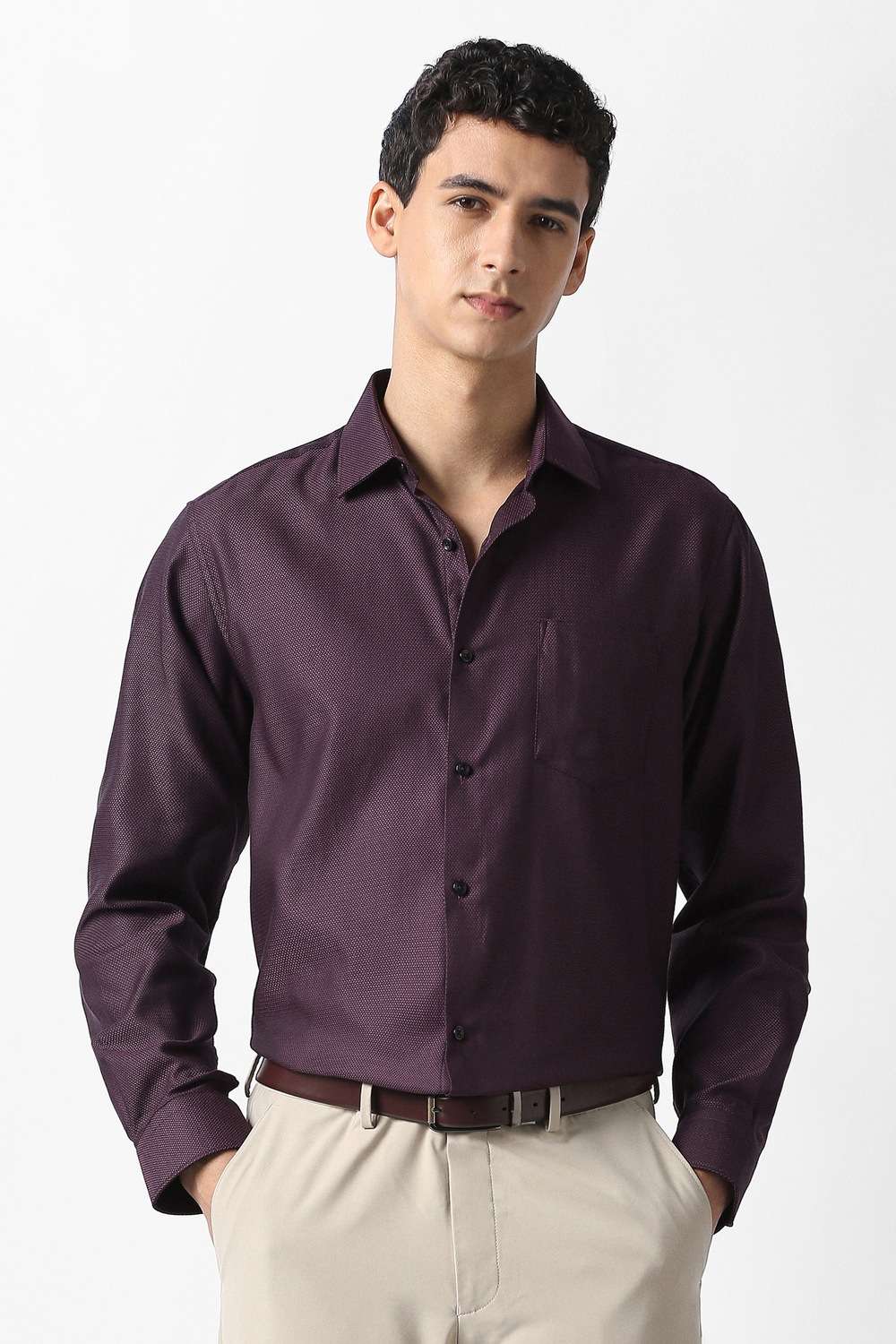 Solid-Cotton-Regular-Fit-Men-s-Formal-Shirt
