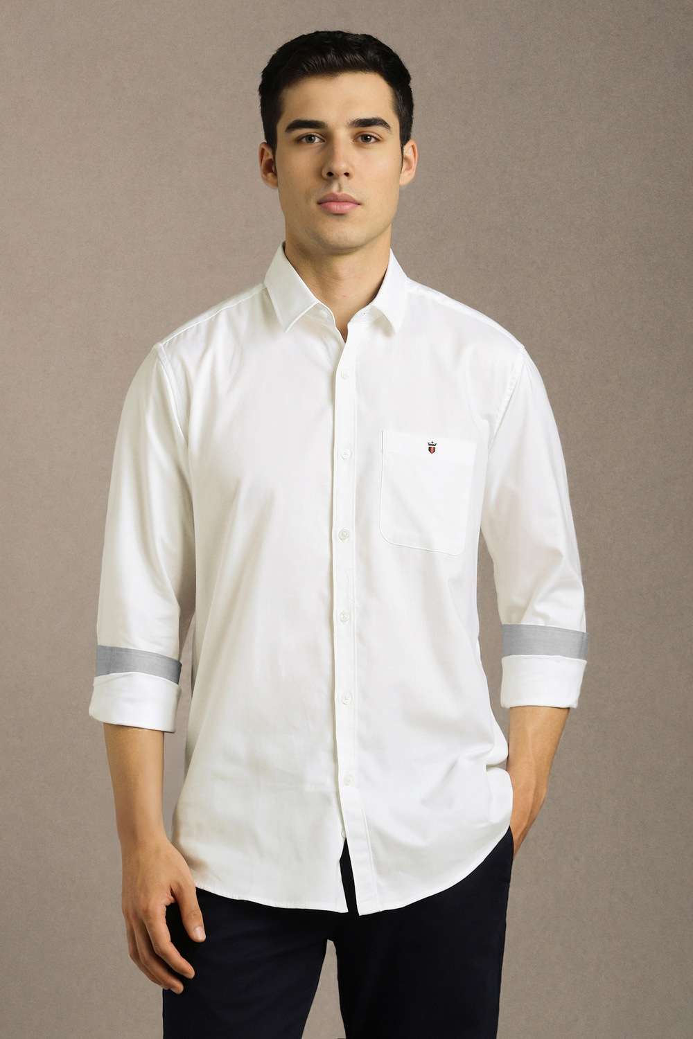 Solid-Cotton-Slim-Fit-Men-s-Casual-Wear-Shirt