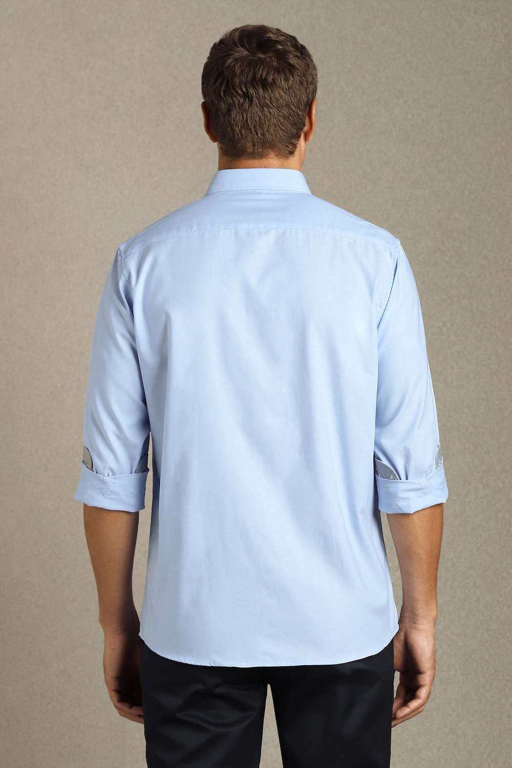 Solid-Cotton-Slim-Fit-Men-s-Casual-Wear-Shirt