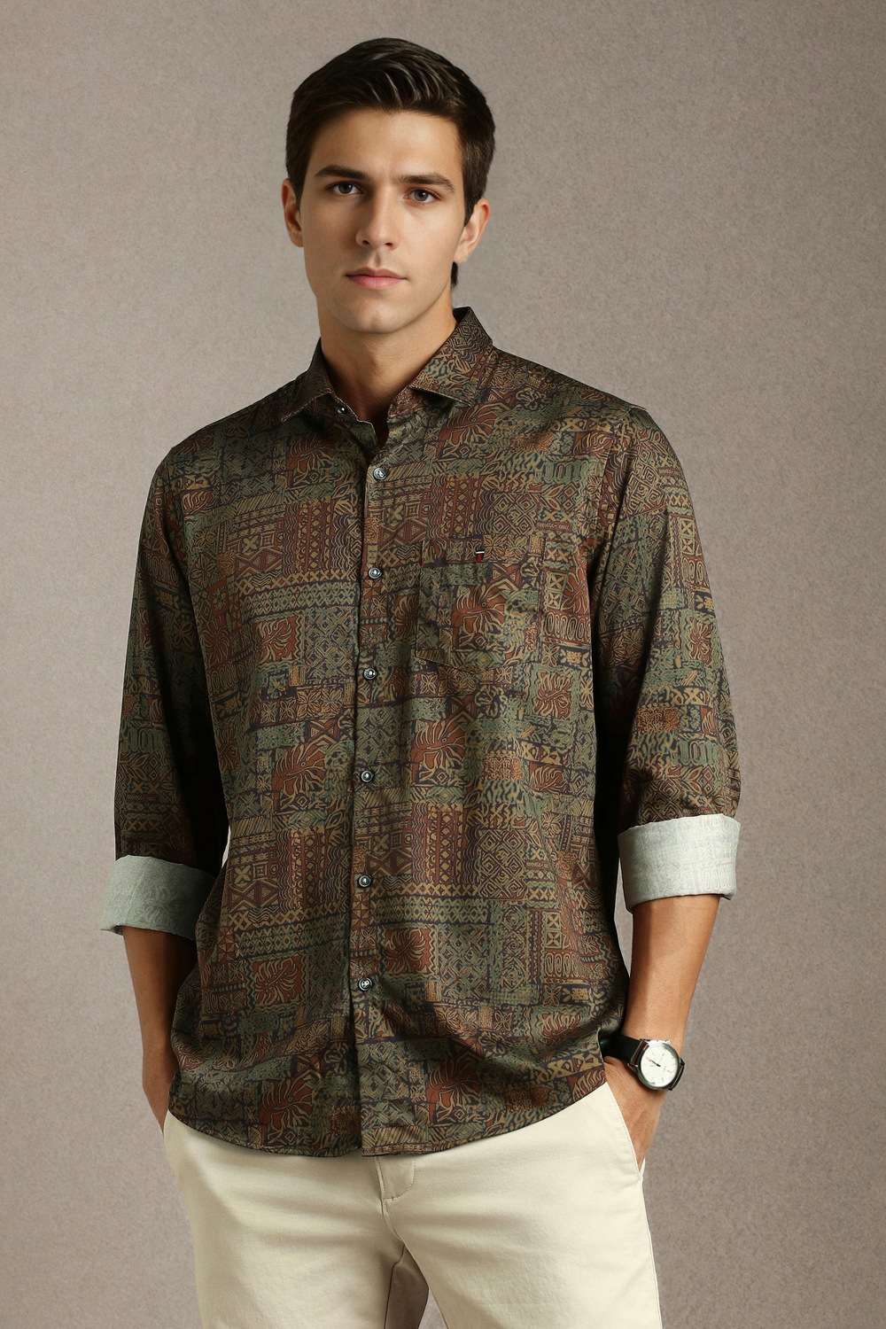 Printed-Cotton-Slim-Fit-Men-s-Casual-Shirt
