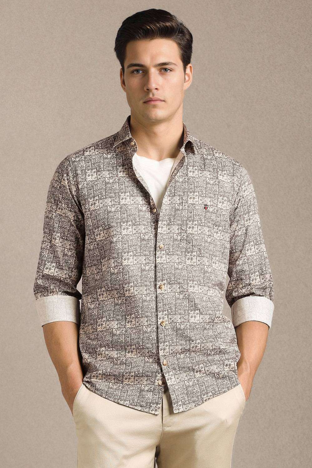 Printed-Cotton-Slim-Fit-Men-s-Shirt