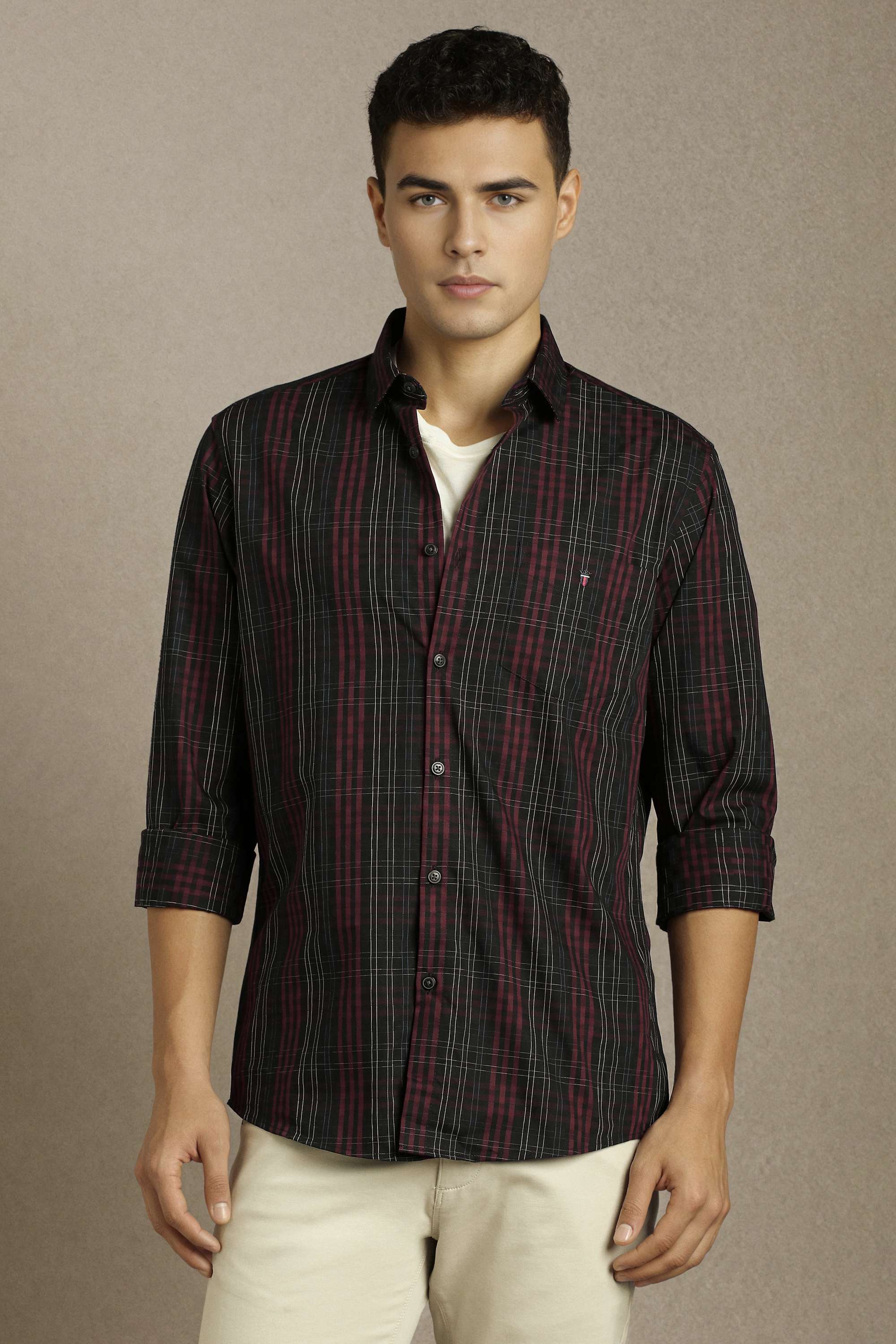 Checks-Cotton-Slim-Fit-Men-s-Casual-Shirt