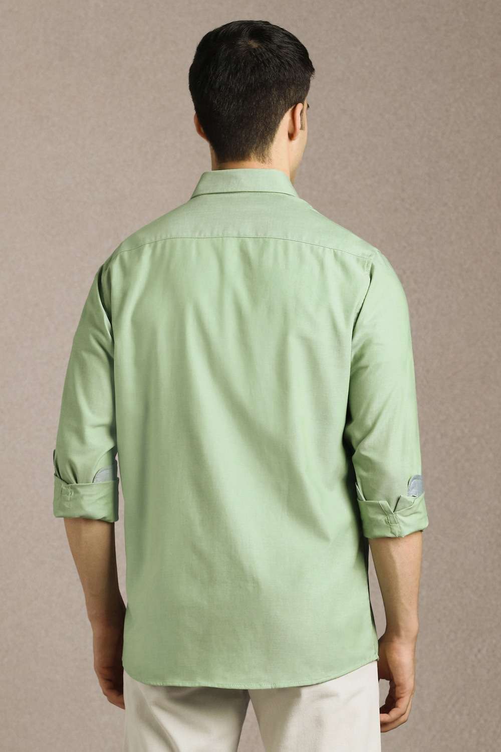 Solid-Cotton-Slim-Fit-Men-s-Casual-Shirt