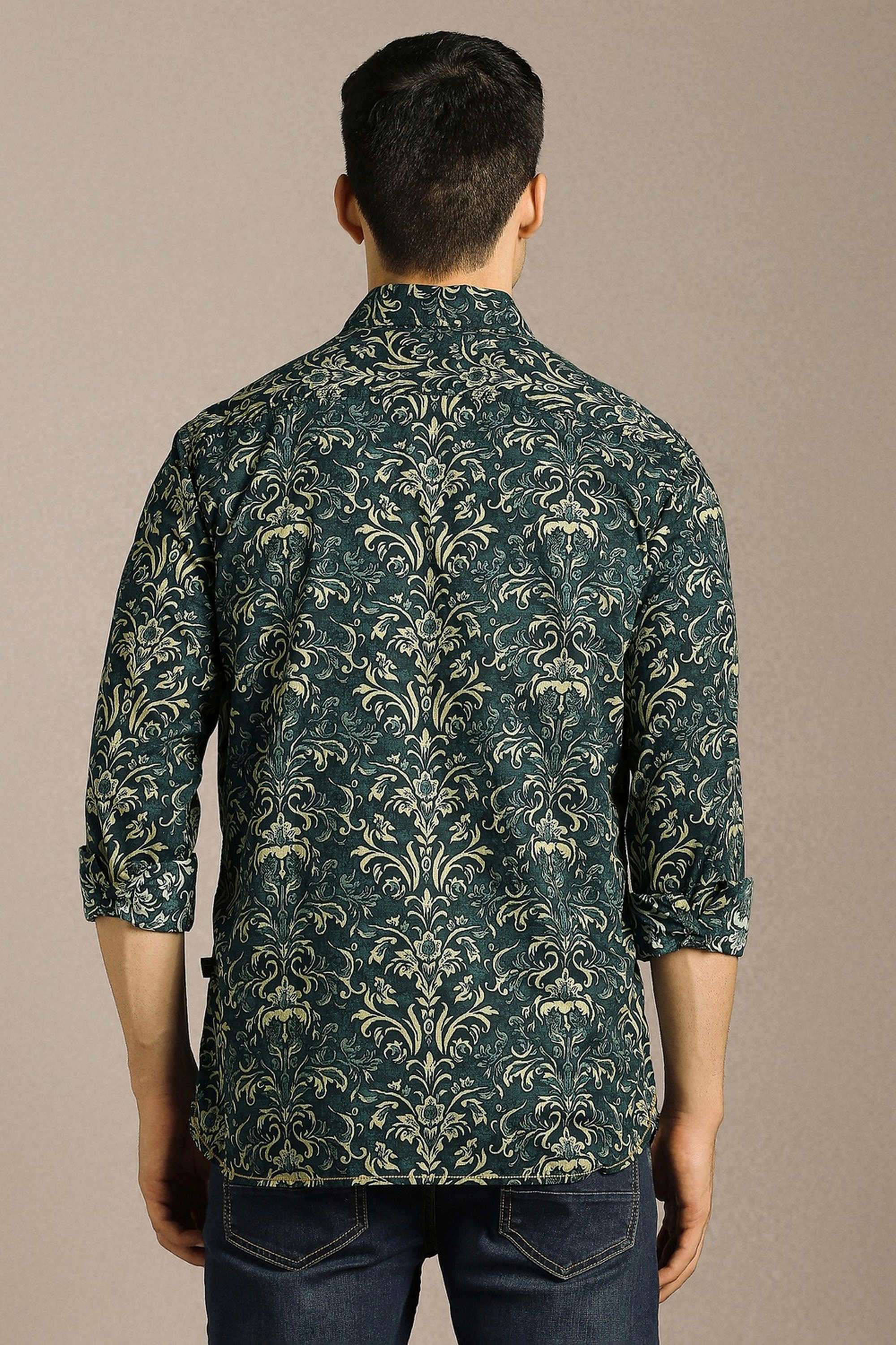 Solid-Cotton-Slim-Fit-Men-s-Casual-Shirt