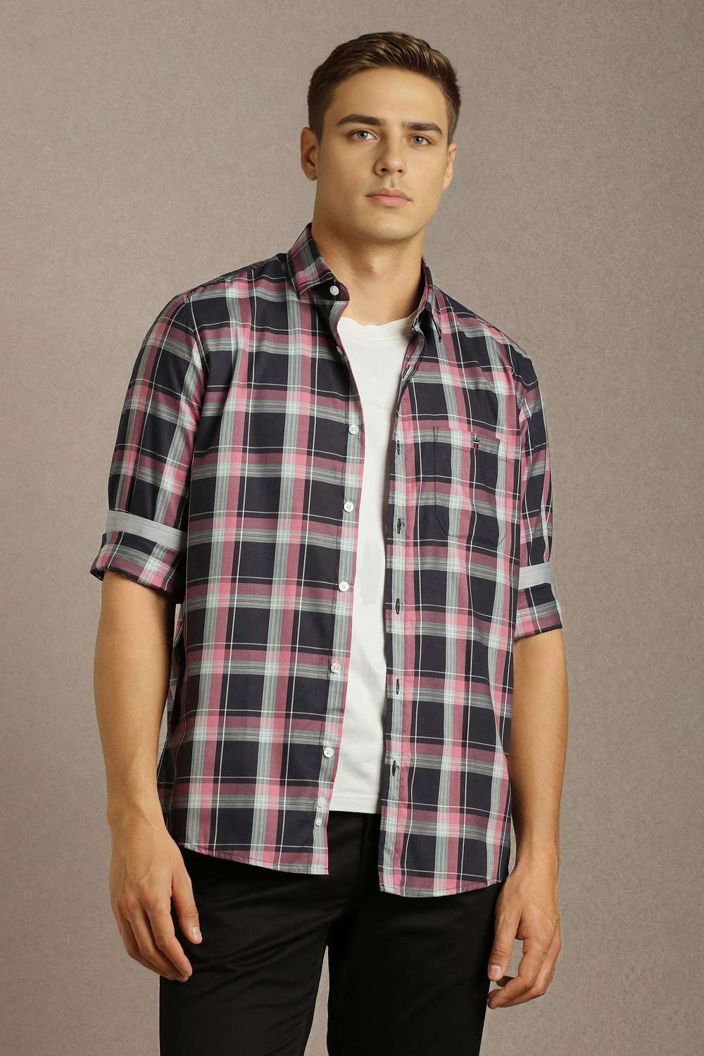 Checks-Cotton-Slim-Fit-Men-s-Casual-Shirt
