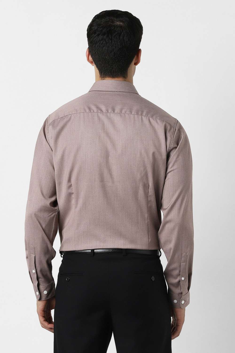 Solid-Blended-Fabric-Slim-Fit-Men-Formal-Wear-Shirt