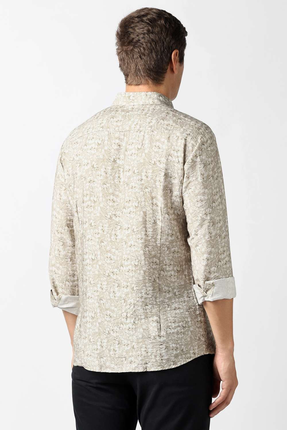 Printed-Nylon-Slim-Fit-Men-s-Casual-Shirt