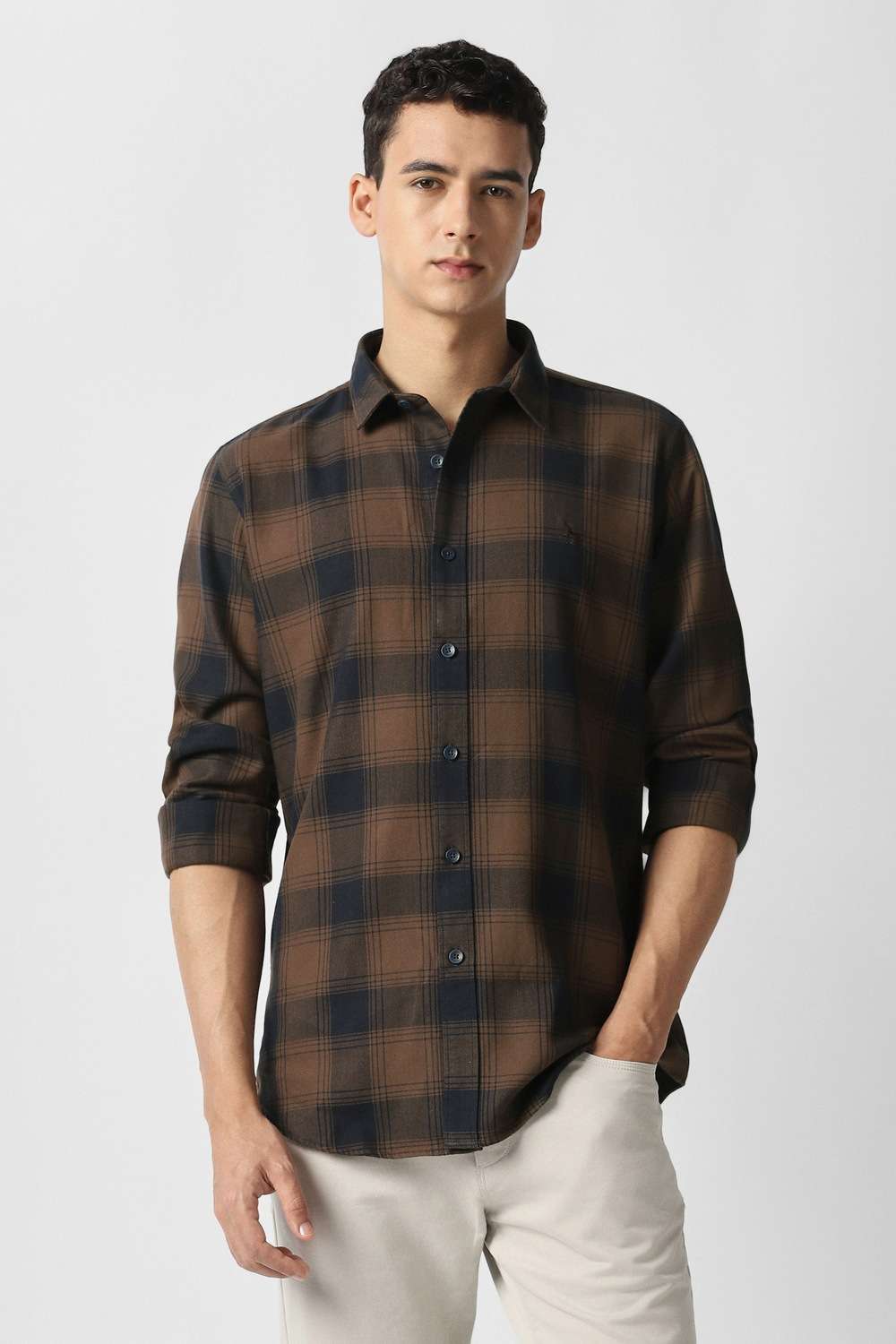 Checks-Cotton-Slim-Fit-Men-s-Casual-Shirt
