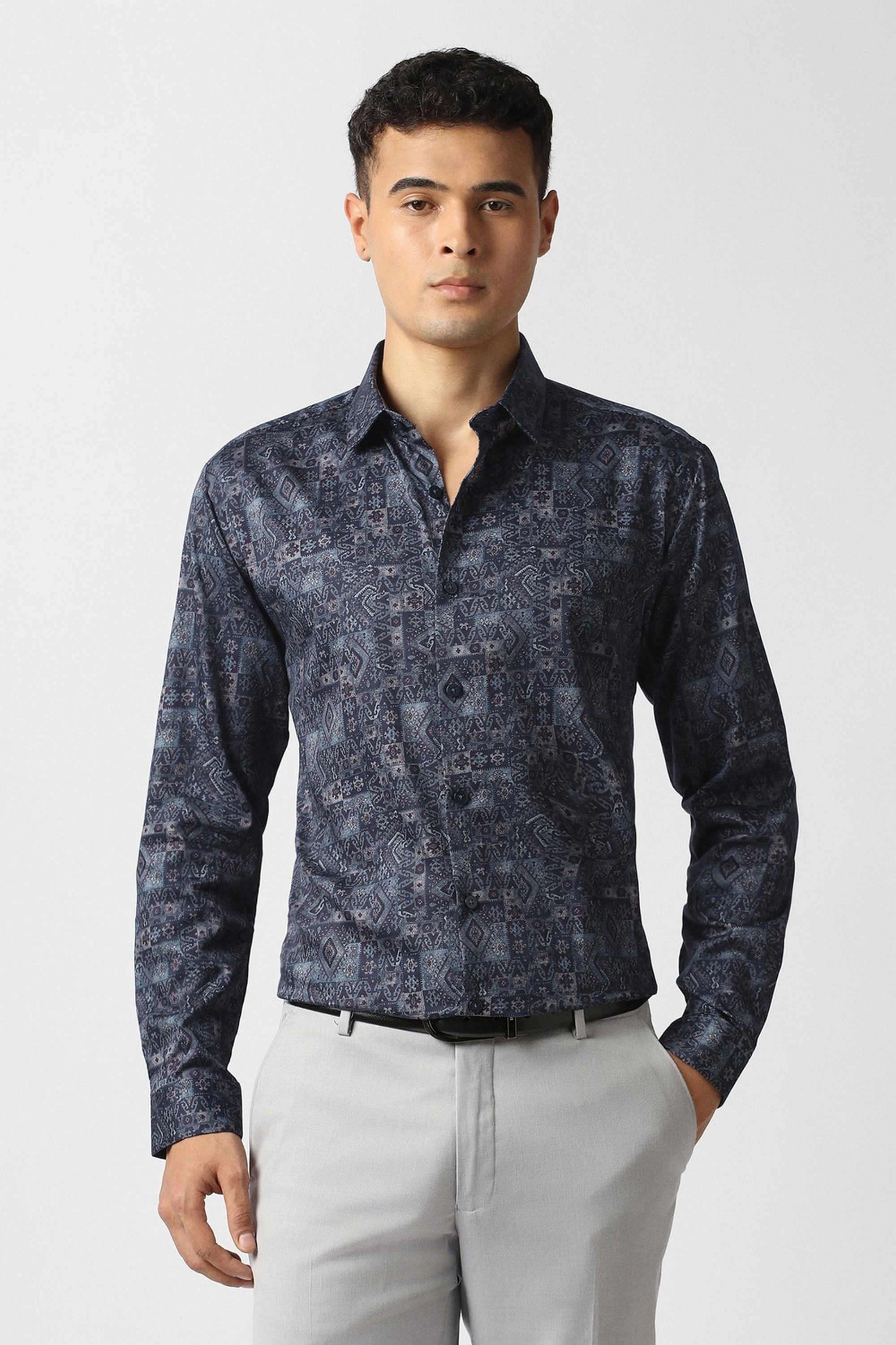 Printed-Cotton-Slim-Fit-Men-s-Casual-Shirt