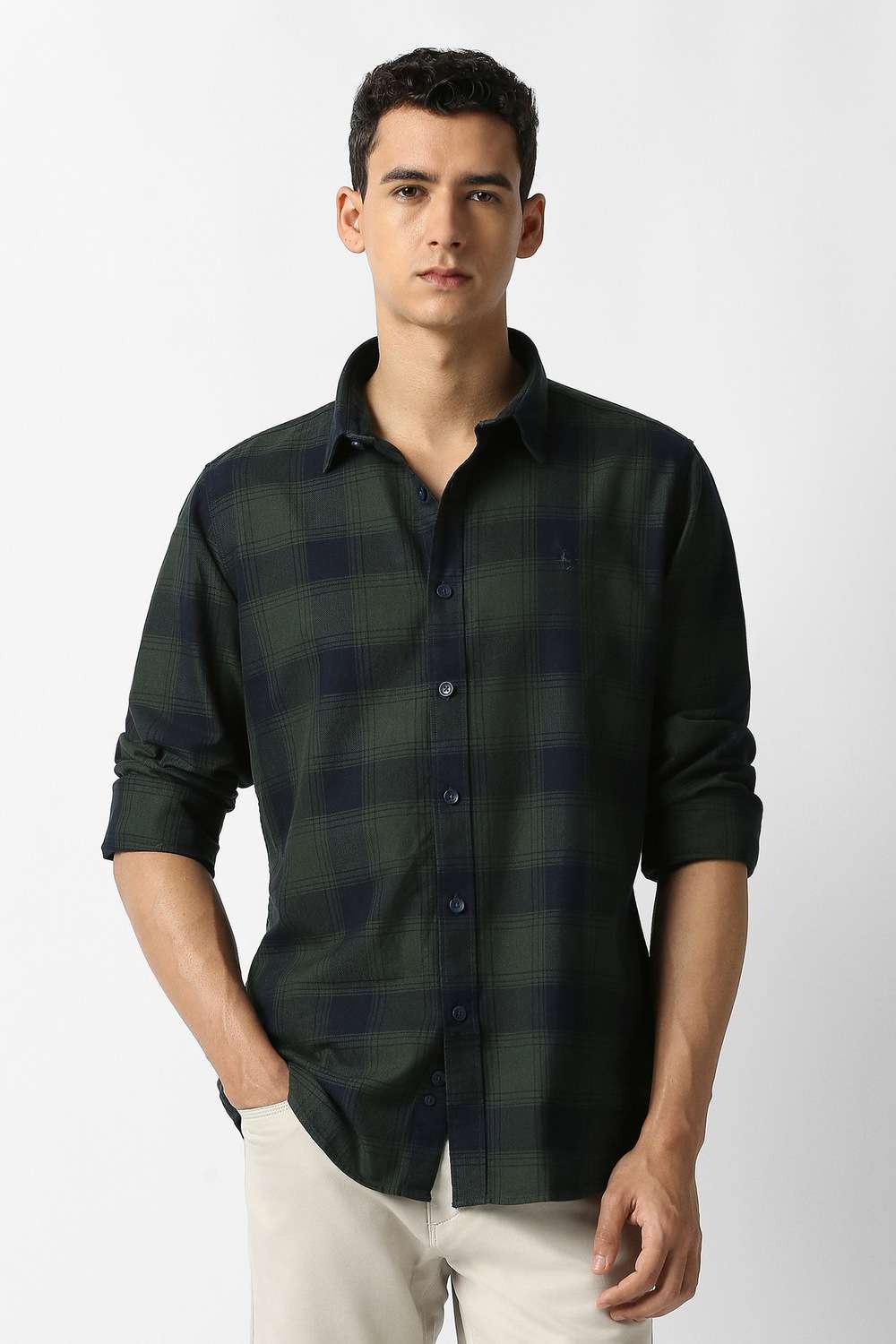 Checks-Cotton-Slim-Fit-Men-s-Casual-Shirt