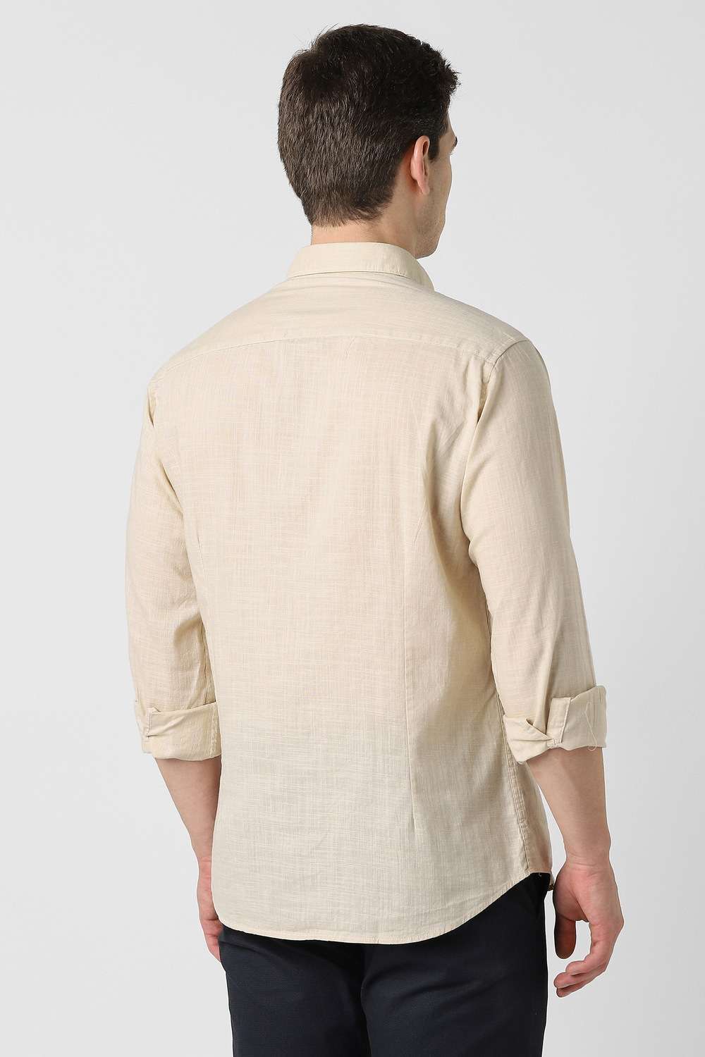 Solid-Cotton-Slim-Fit-Men-s-Casual-Shirt