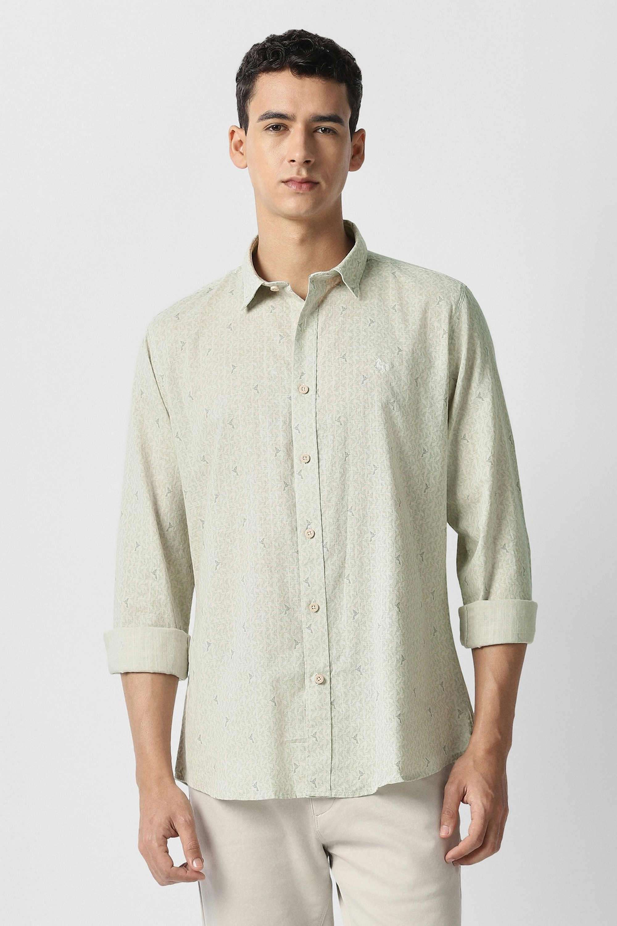 Printed-Cotton-Slim-Fit-Men-s-Casual-Shirt