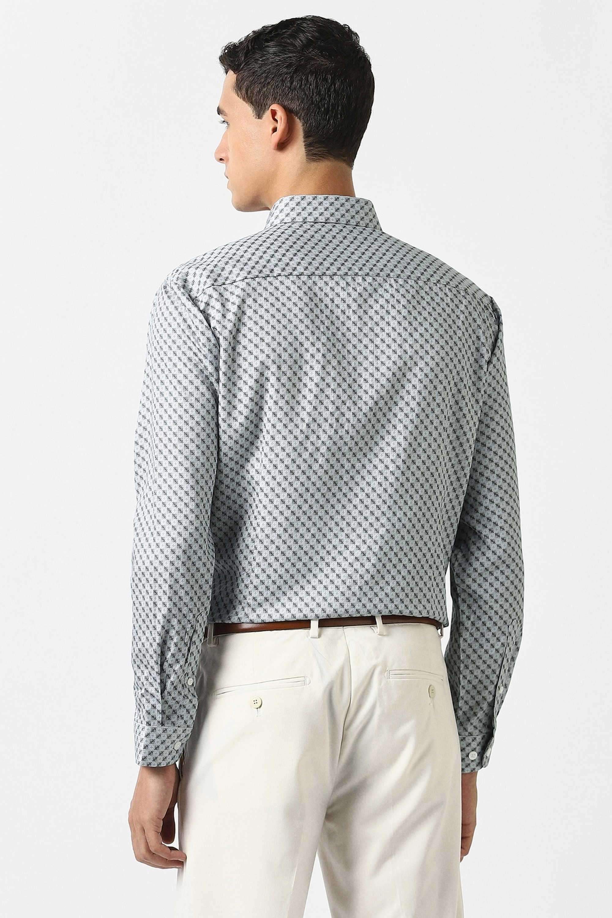 Printed-Cotton-Slim-Fit-Men-Formal-Wear-Shirt