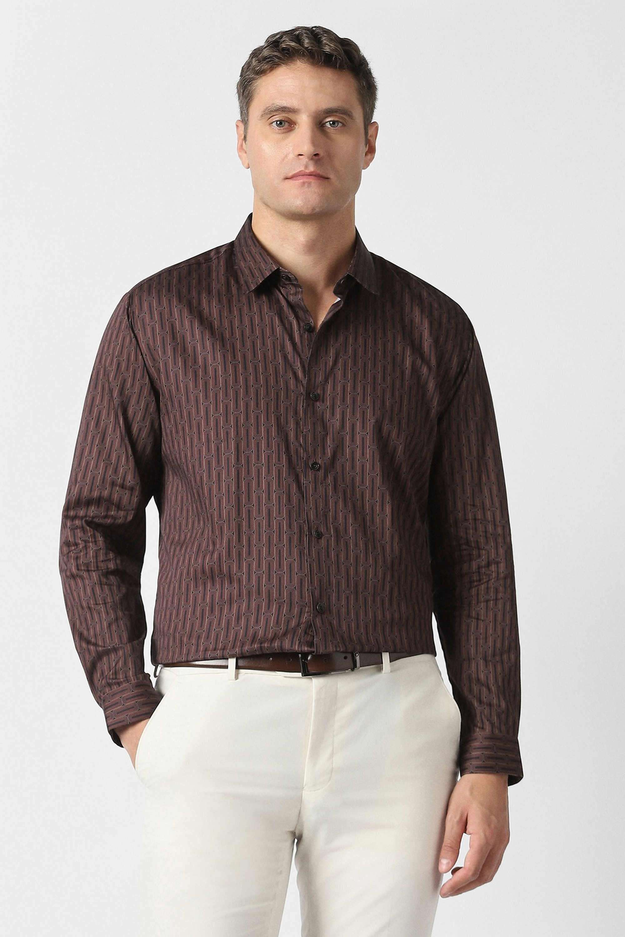 Printed-Cotton-Slim-Fit-Men-Formal-Wear-Shirt