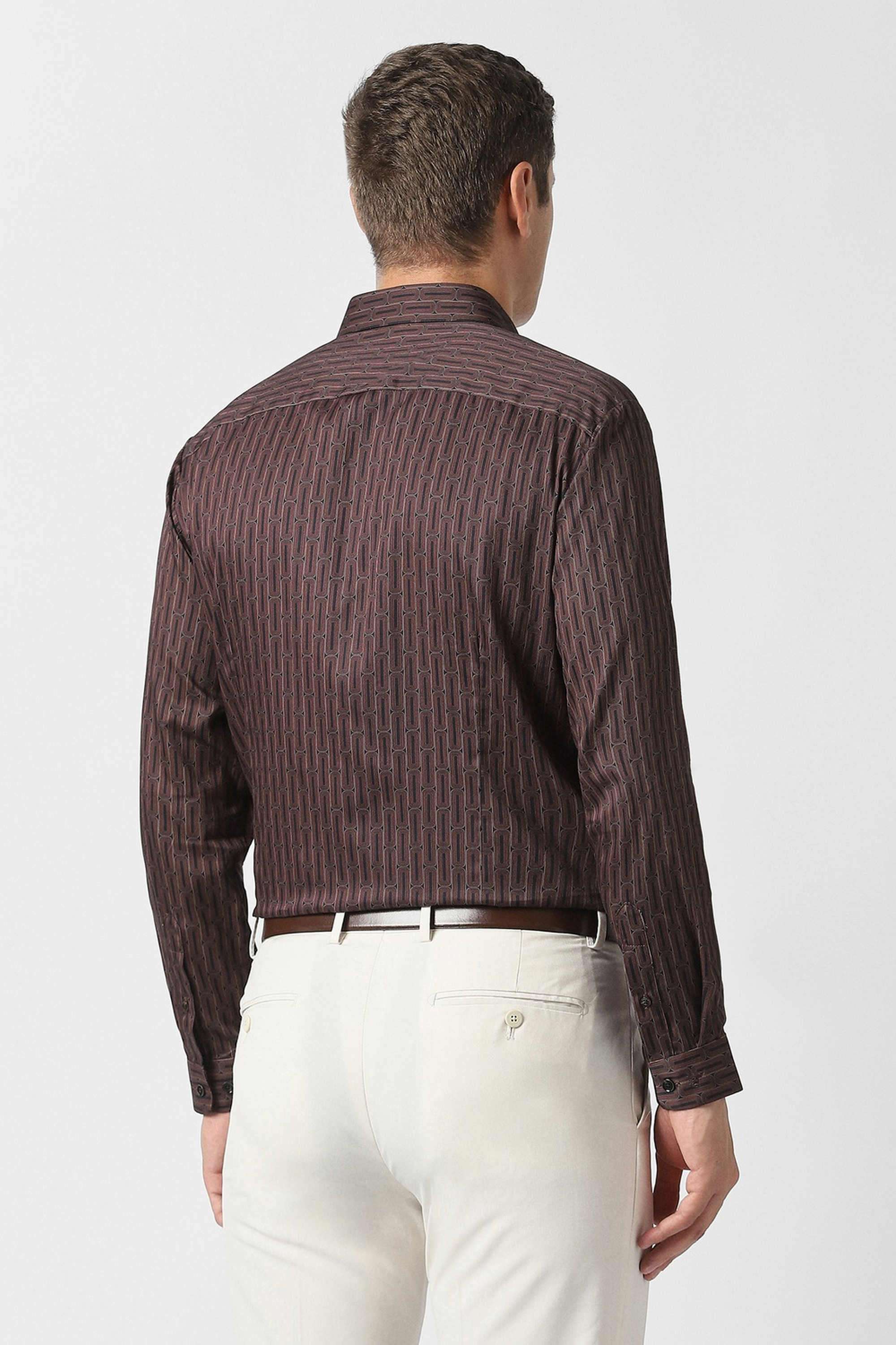 Printed-Cotton-Slim-Fit-Men-Formal-Wear-Shirt