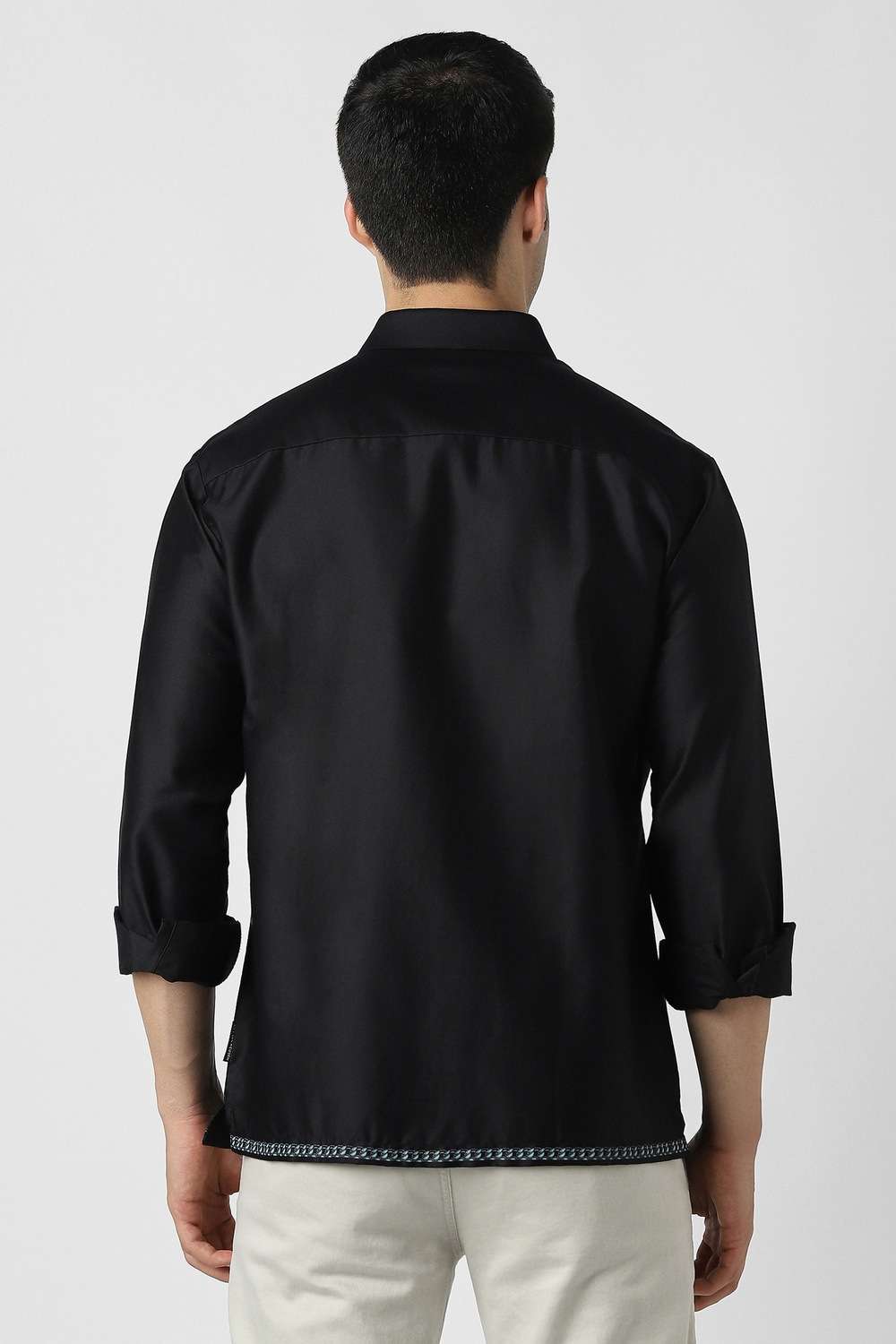 Solid-Cotton-Slim-Fit-Men-s-Casual-Shirt