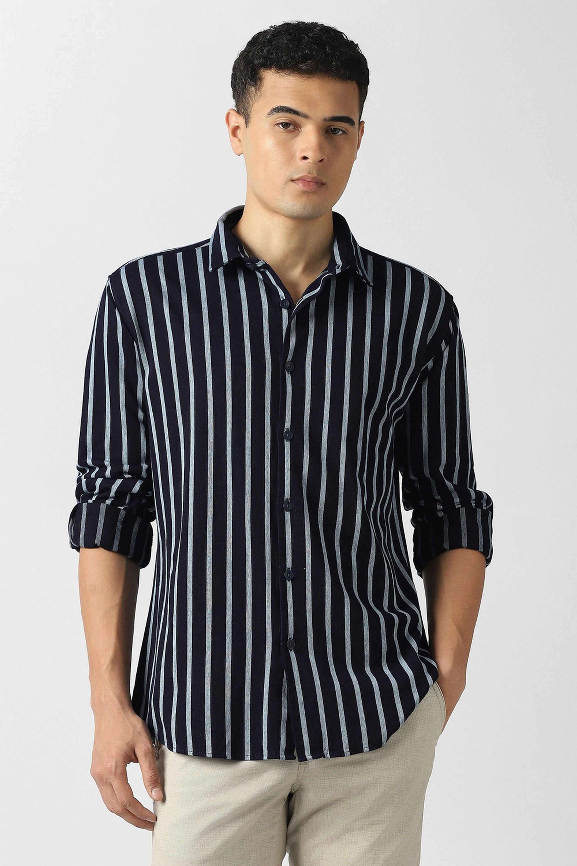 Stripes-Cotton-Slim-Fit-Men-s-Casual-Shirt