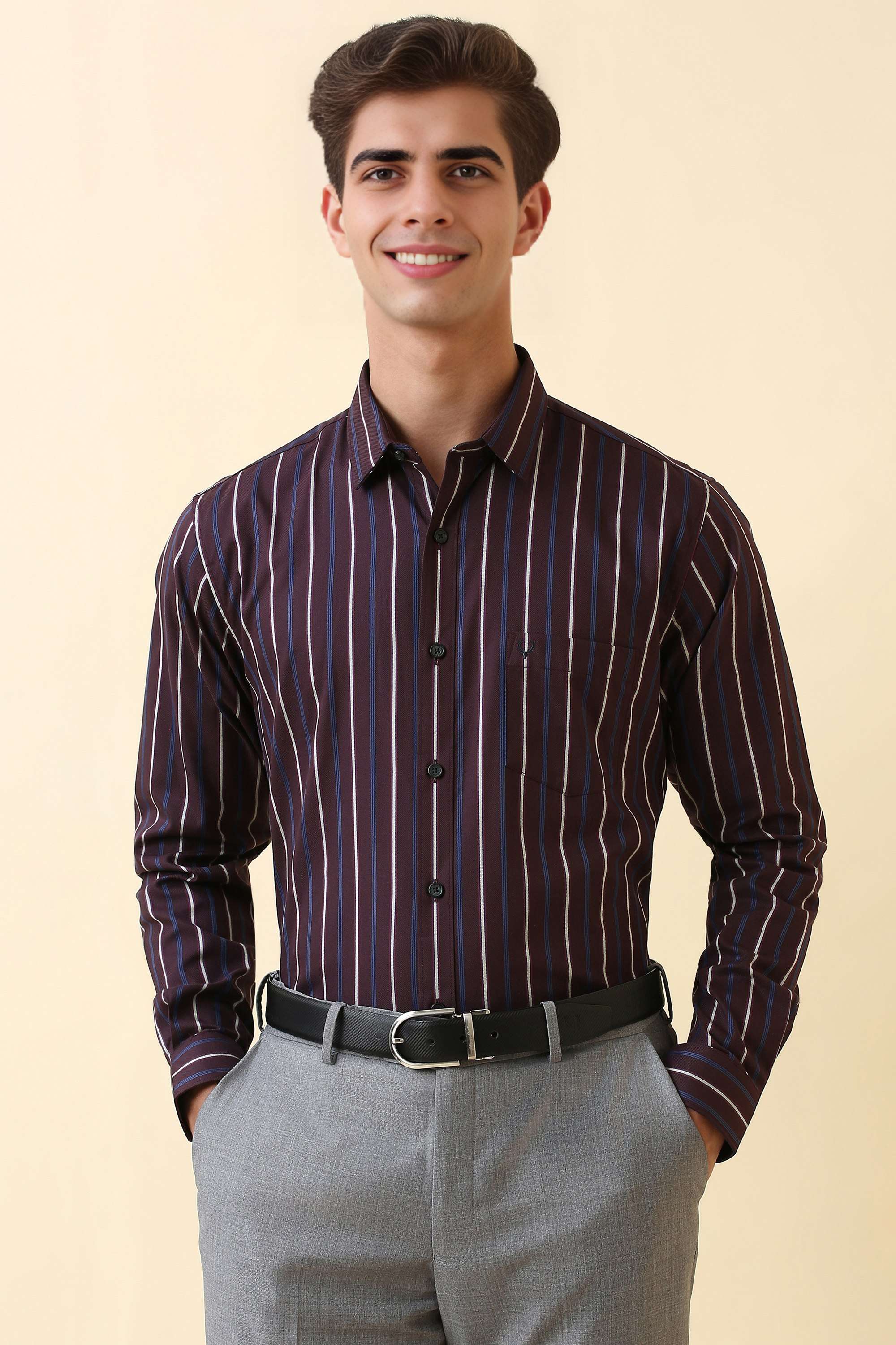 Stripes-Cotton-Regular-Fit-Men-s-Formal-Shirt