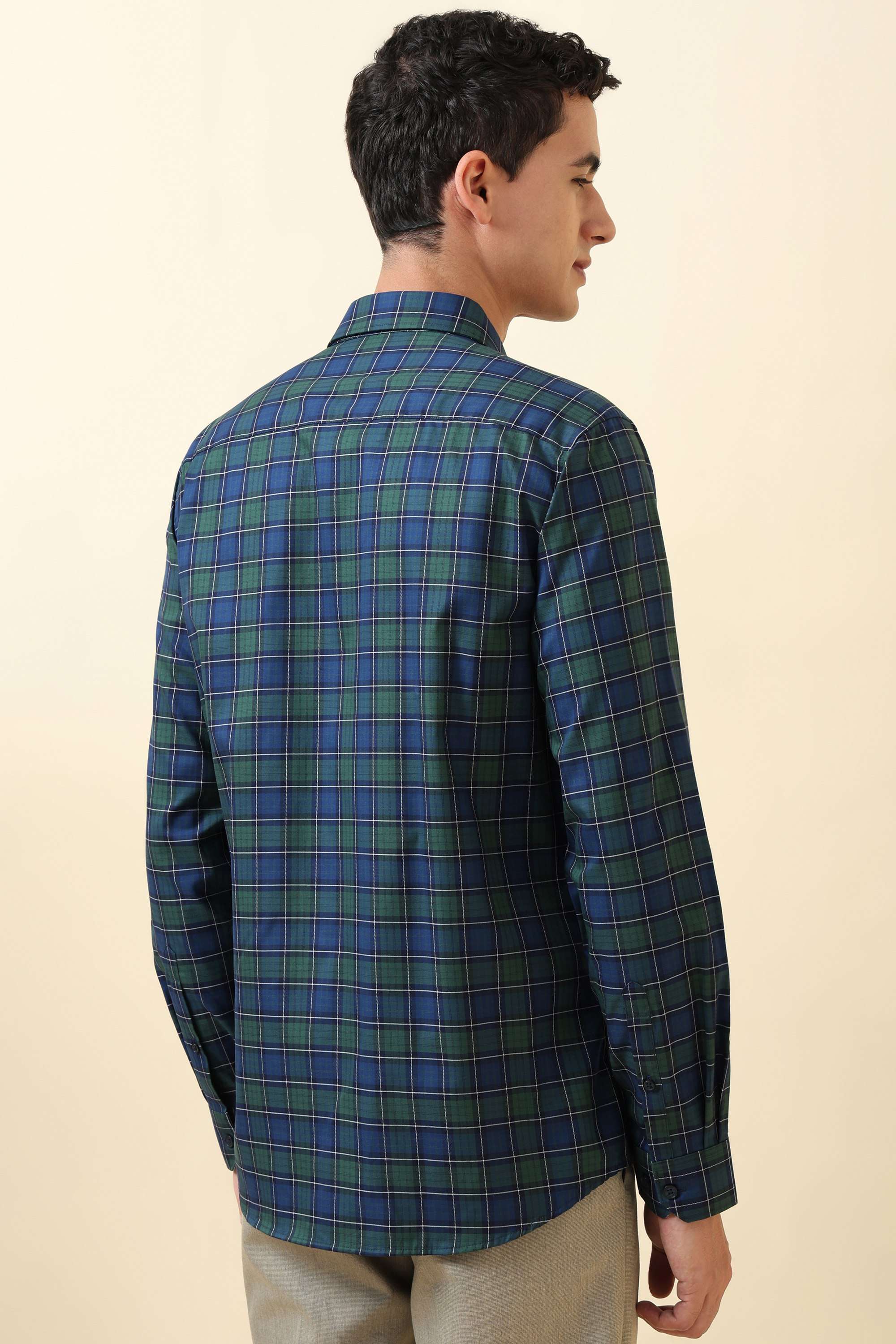 Checks-Cotton-Regular-Fit-Men-Formal-Wear-Shirt