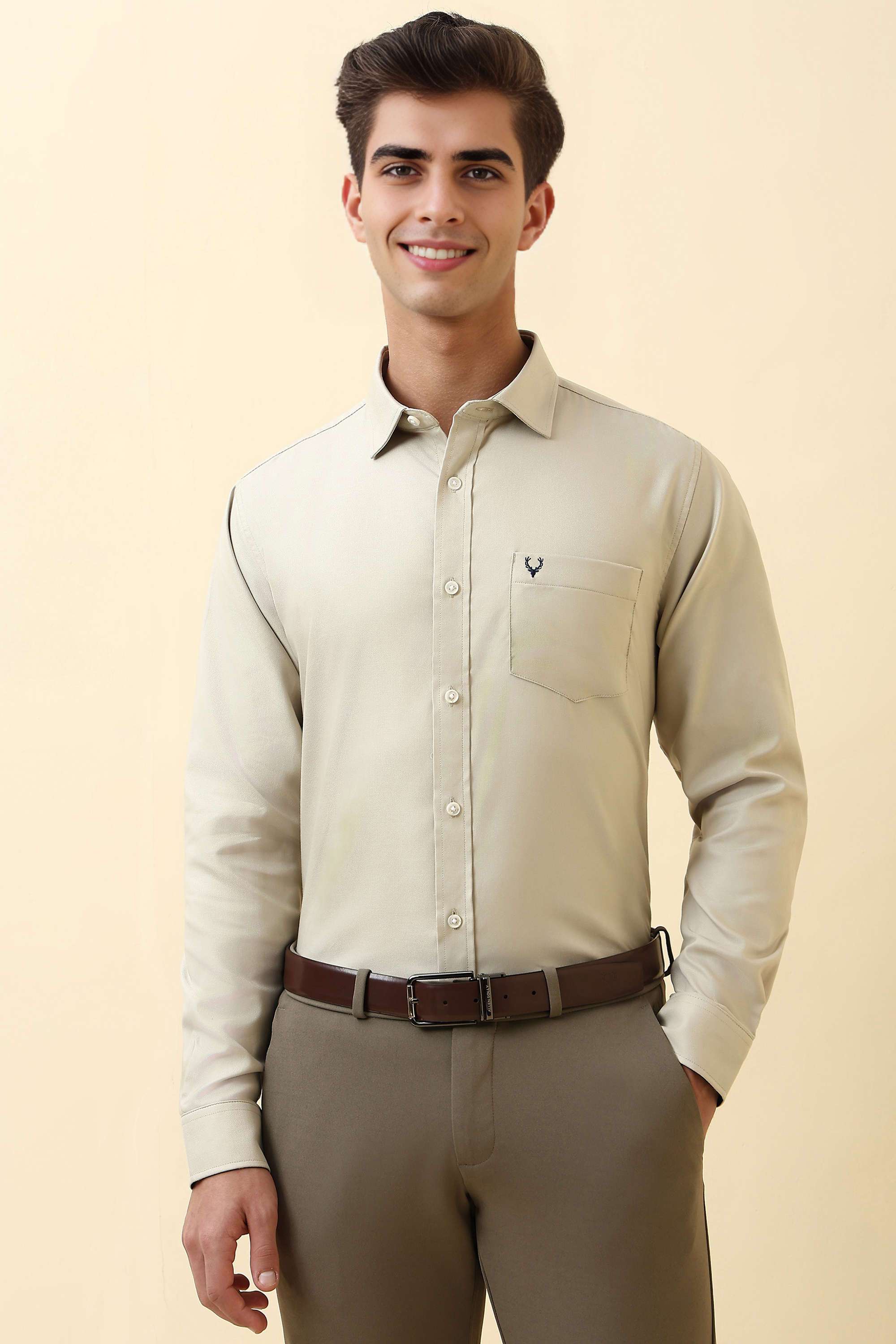 Textured-Cotton-Regular-Fit-Men-Formal-Wear-Shirt