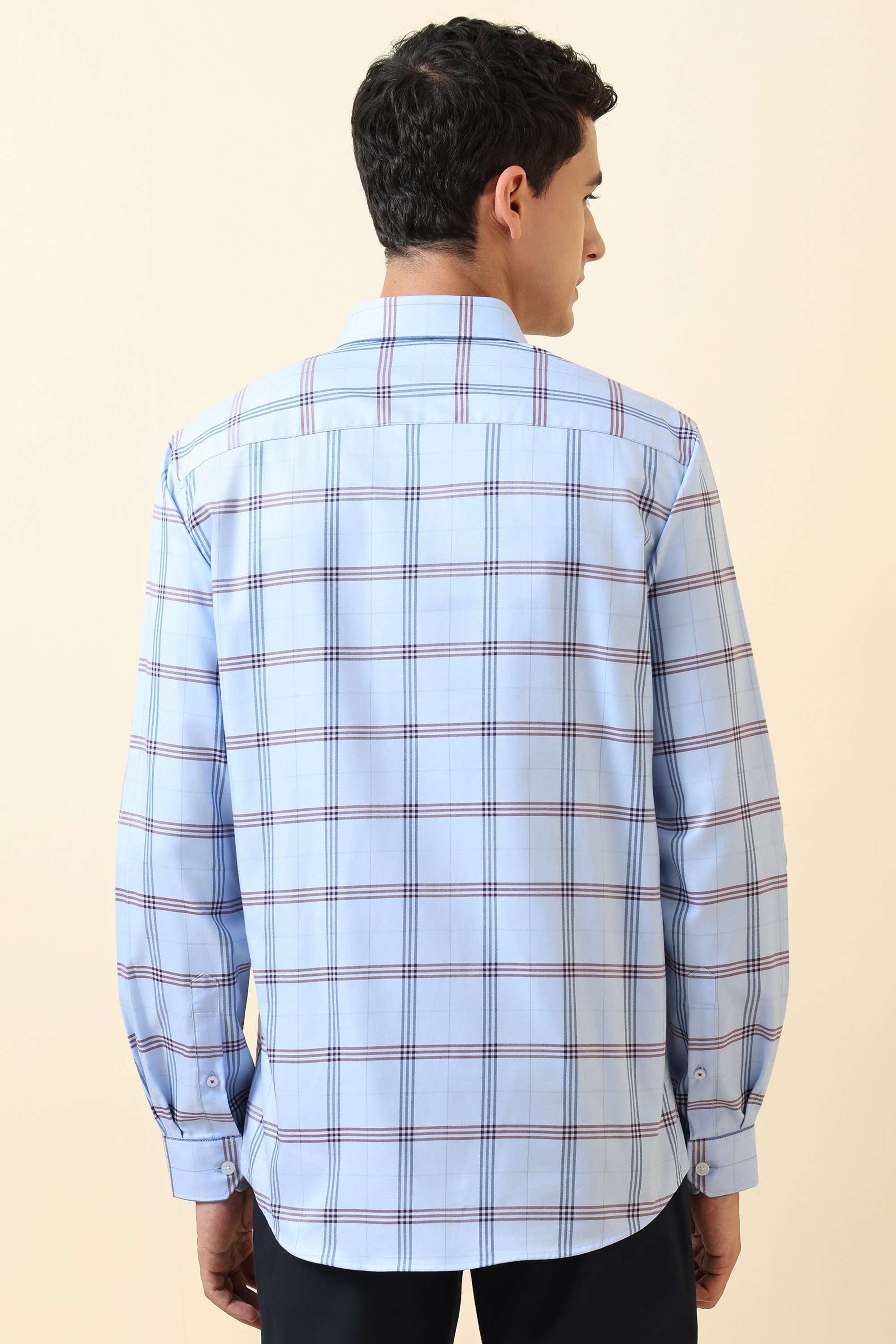 Checks-Collared-Cotton-Men-Formal-Wear-Shirt