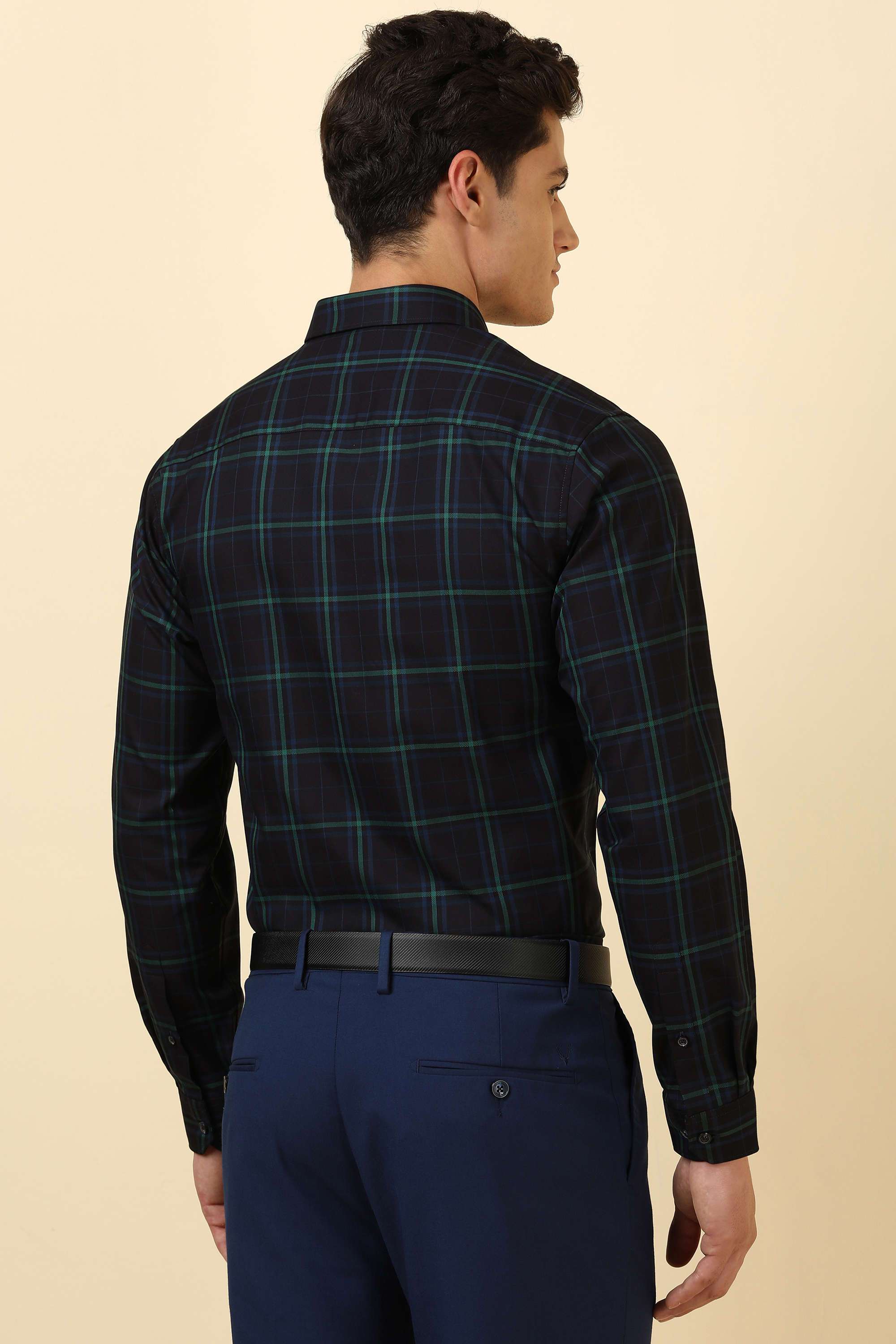 Checks-Cotton-Regular-Fit-Men-Formal-Wear-Shirt