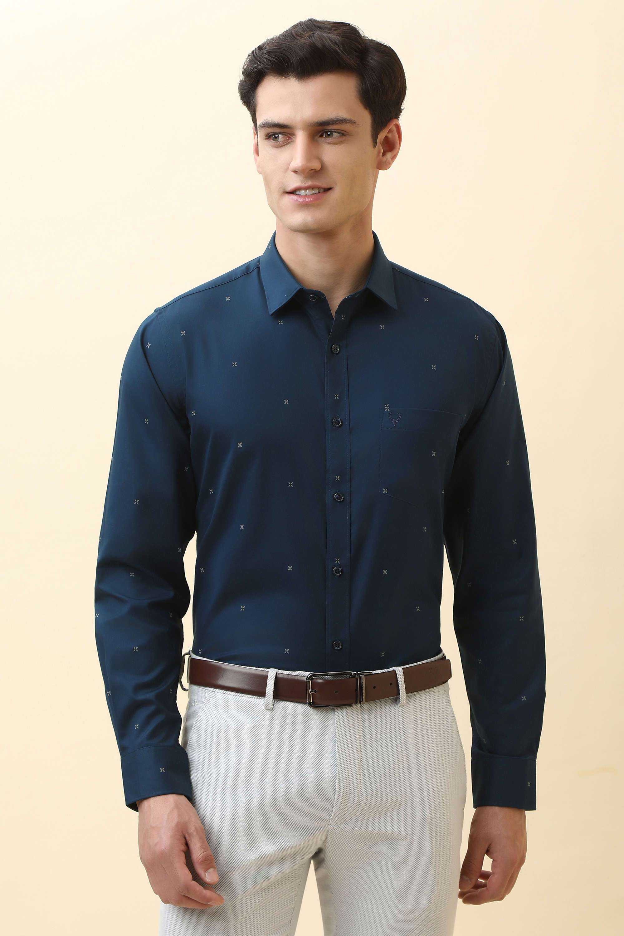 Printed-Cotton-Regular-Fit-Men-Formal-Wear-Shirt