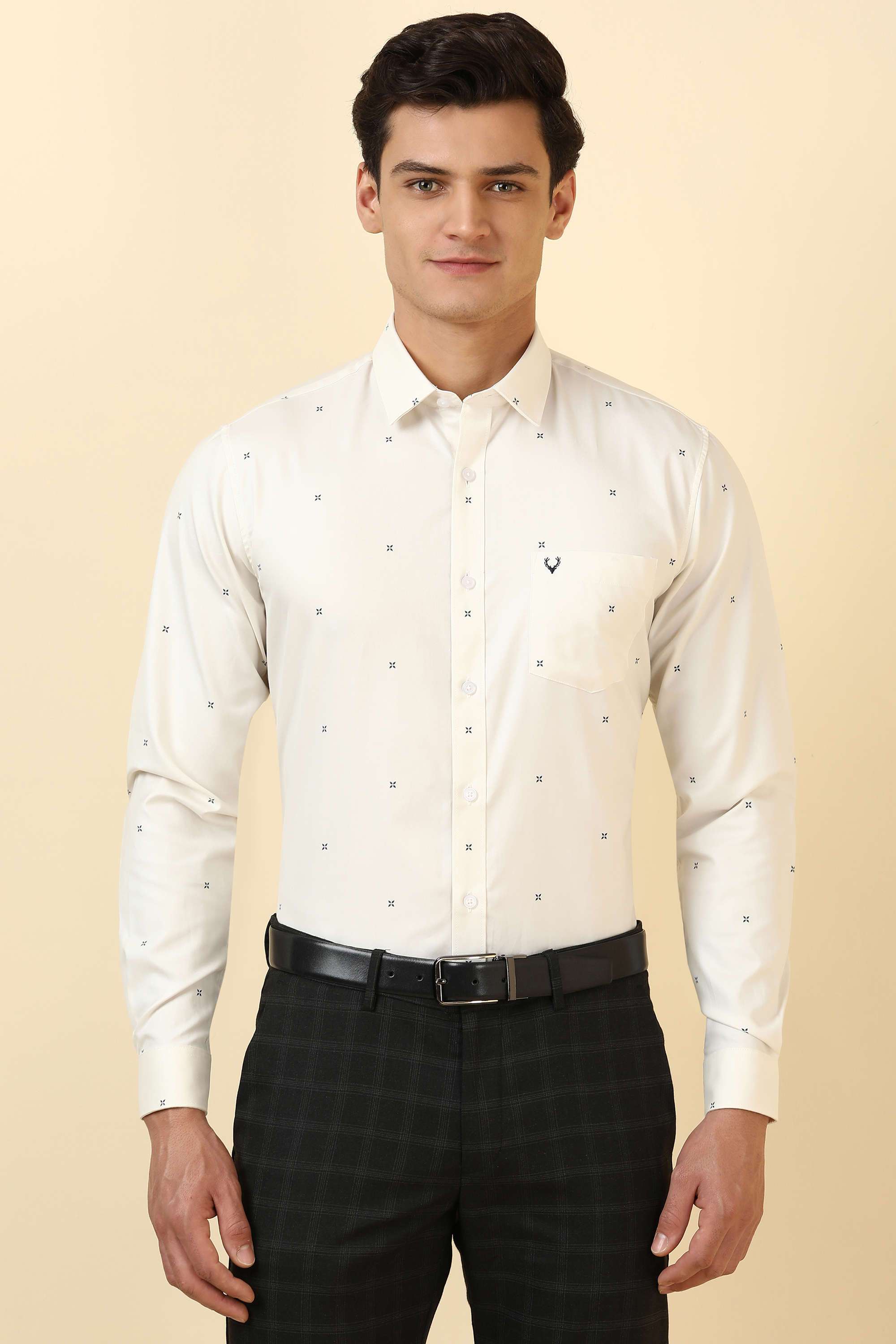 Printed-Cotton-Regular-Fit-Men-Formal-Wear-Shirt