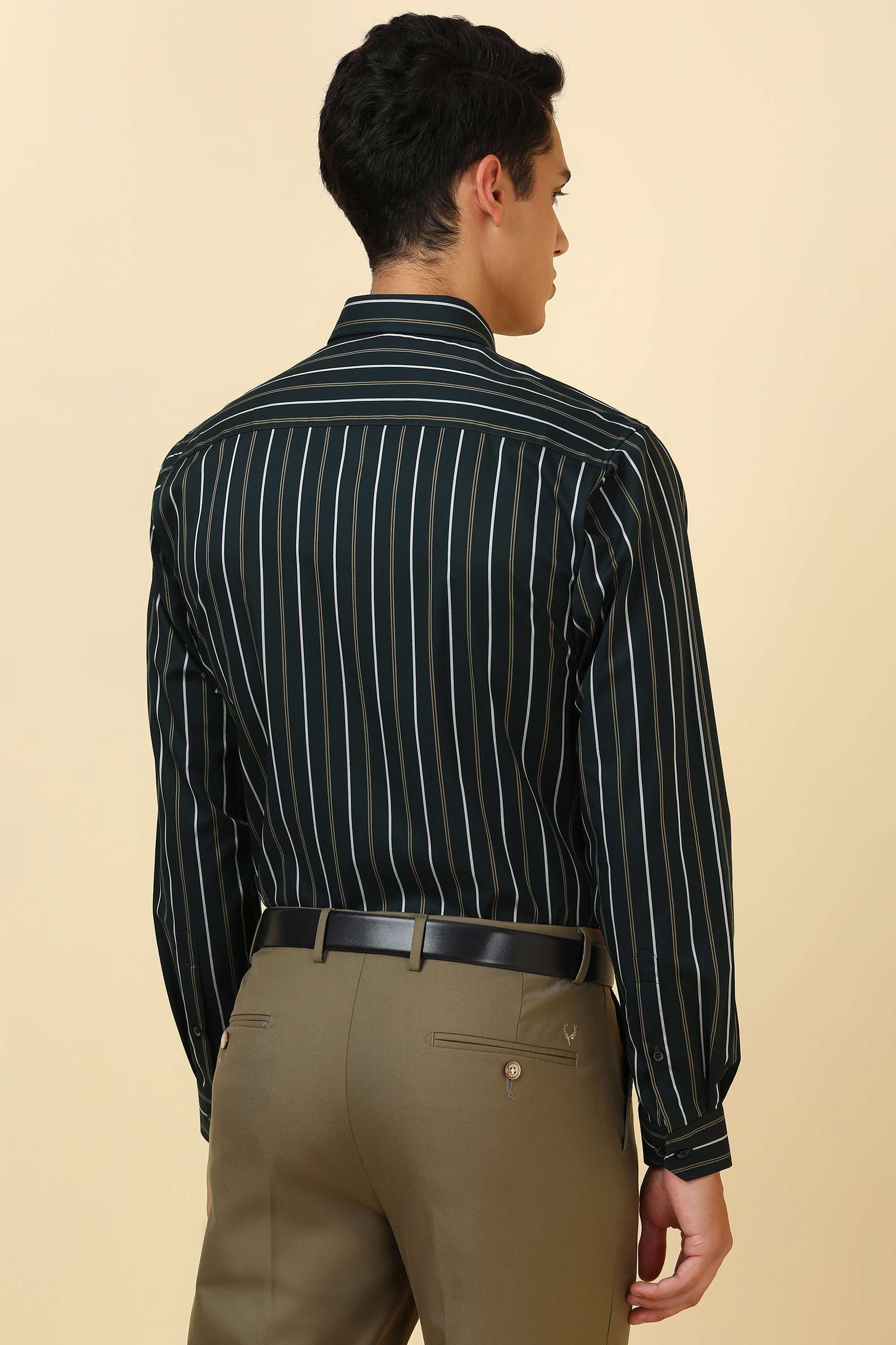 Stripes-Cotton-Regular-Fit-Men-Formal-Wear-Shirt