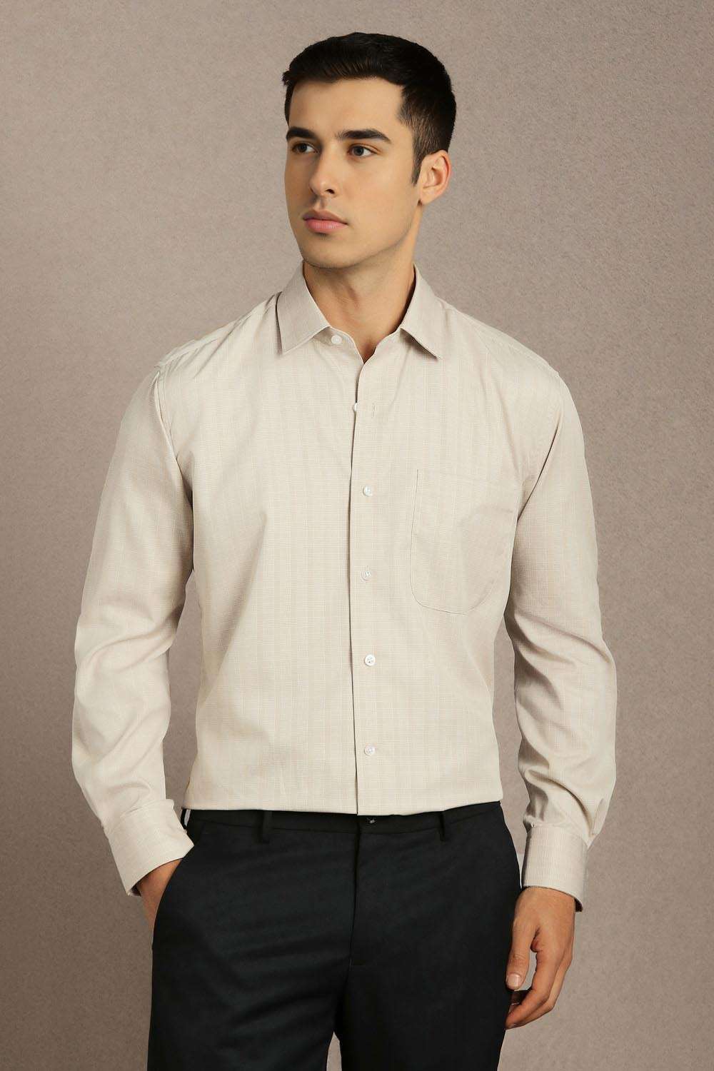 Checks-Cotton-Regular-Fit-Men-Formal-Shirt