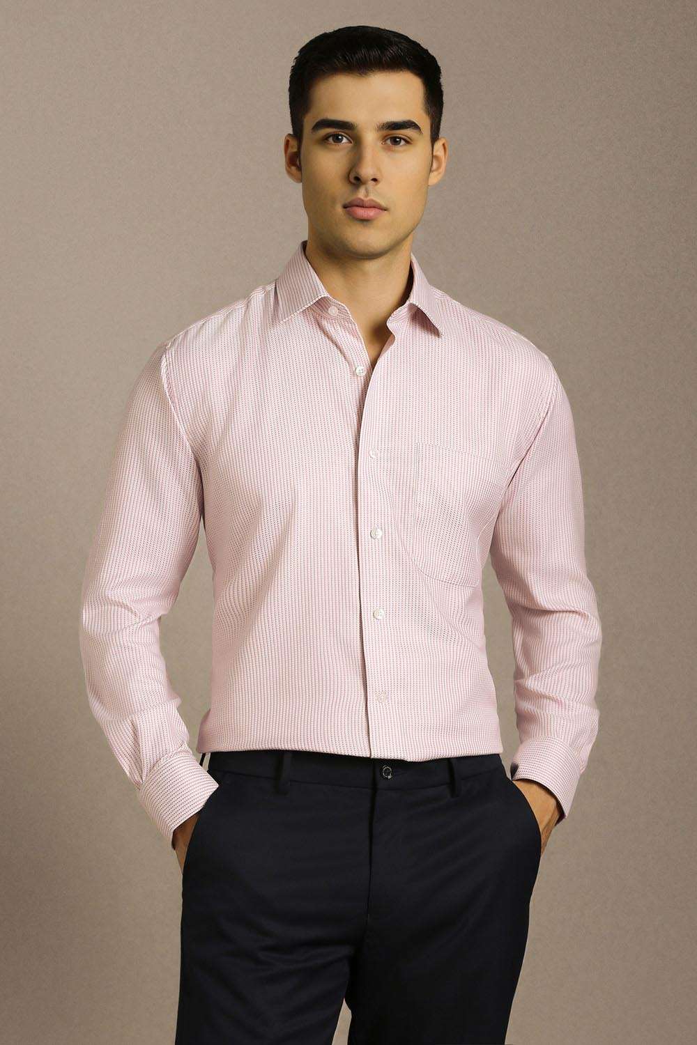Stripes-Cotton-Regular-Fit-Men-Formal-Shirt