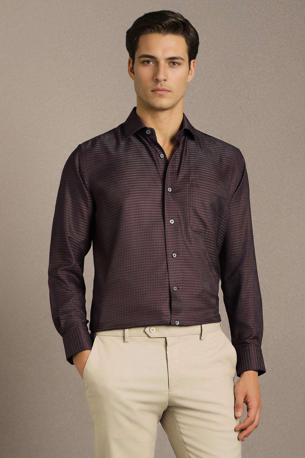 Checks-Cotton-Regular-Fit-Men-Formal-Shirt