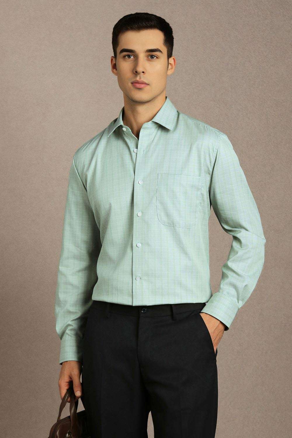 Checks-Cotton-Regular-Fit-Men-Formal-Shirt