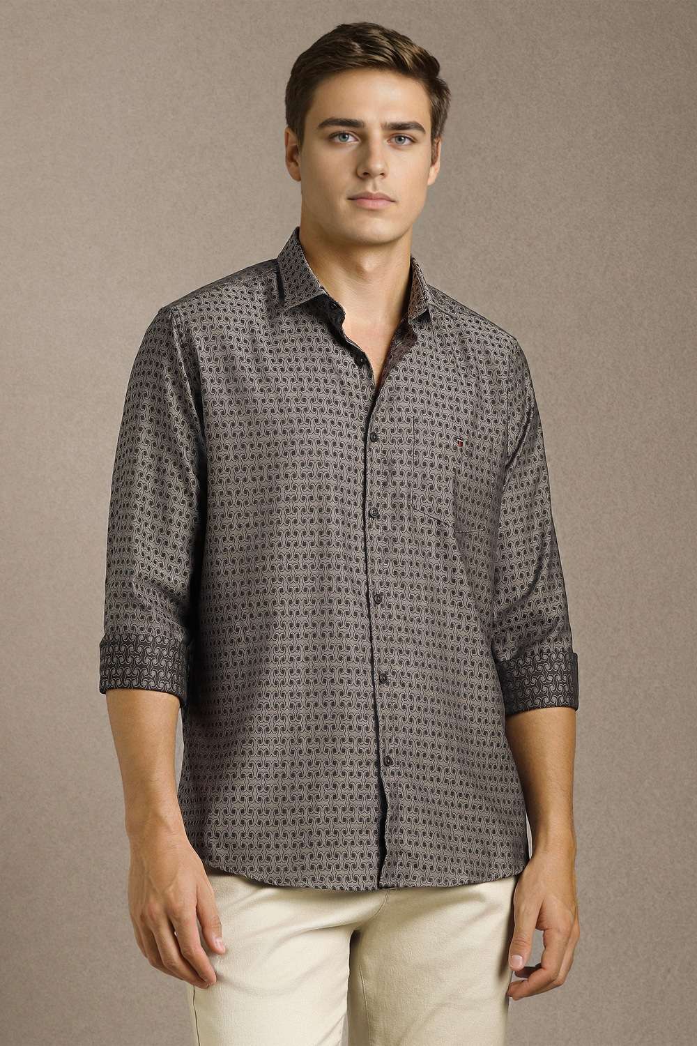 Solid-Cotton-Slim-Fit-Men-s-Casual-Shirt