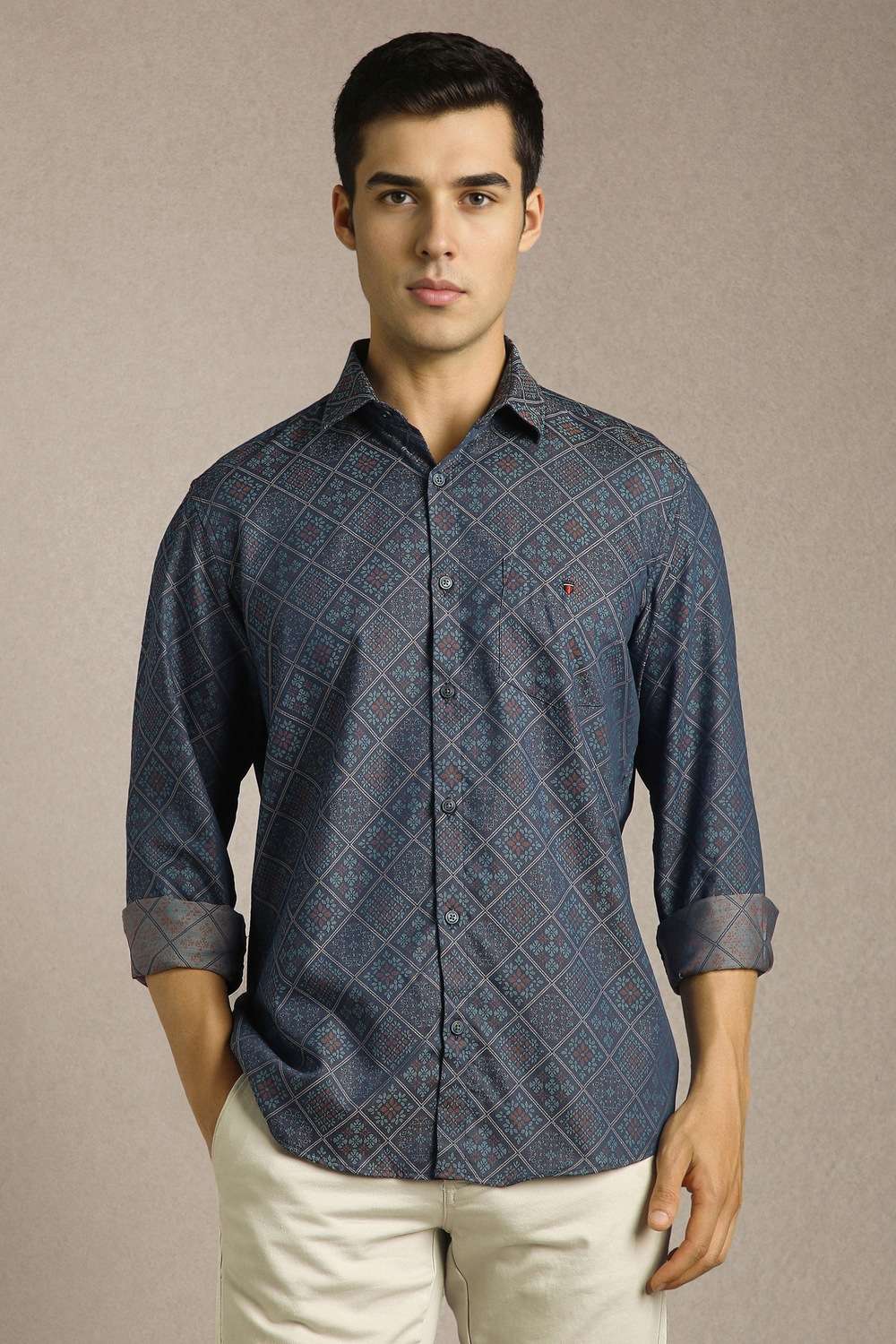 Solid-Cotton-Slim-Fit-Men-s-Casual-Shirt