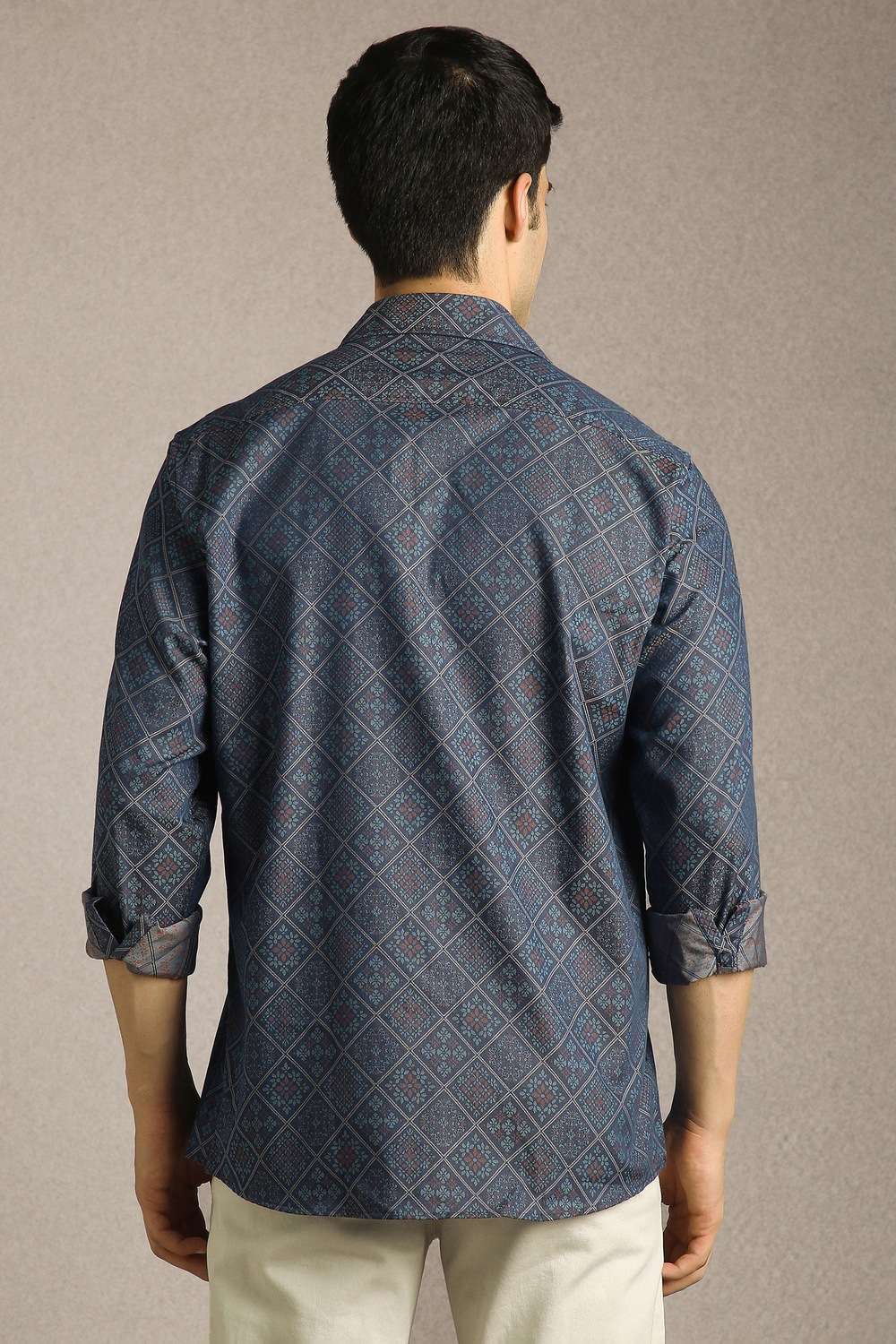 Solid-Cotton-Slim-Fit-Men-s-Casual-Shirt