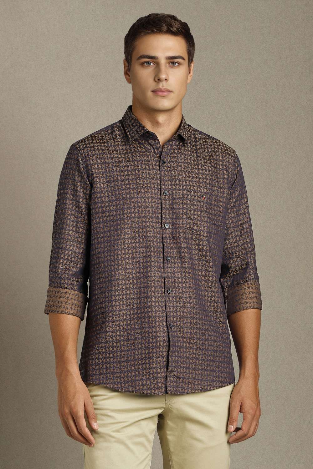 Solid-Cotton-Slim-Fit-Men-s-Casual-Shirt