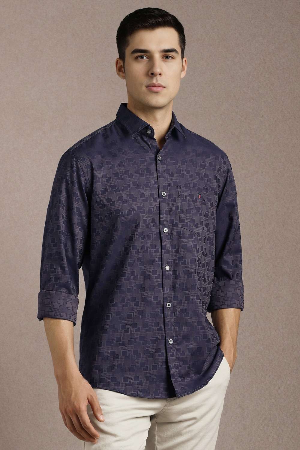 Solid-Cotton-Slim-Fit-Men-s-Casual-Shirt
