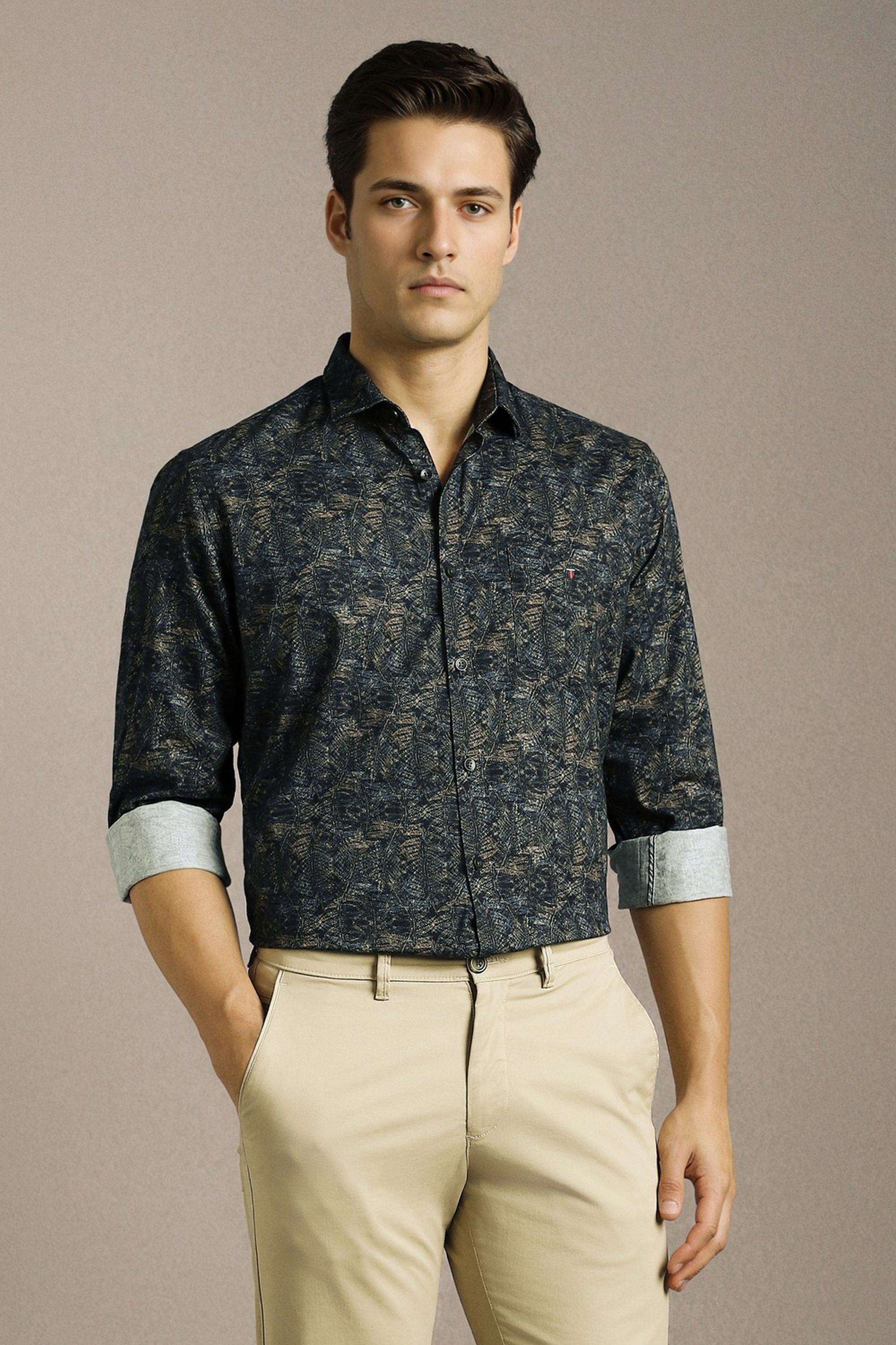 Printed-Cotton-Slim-Fit-Men-s-Casual-Wear-Shirt