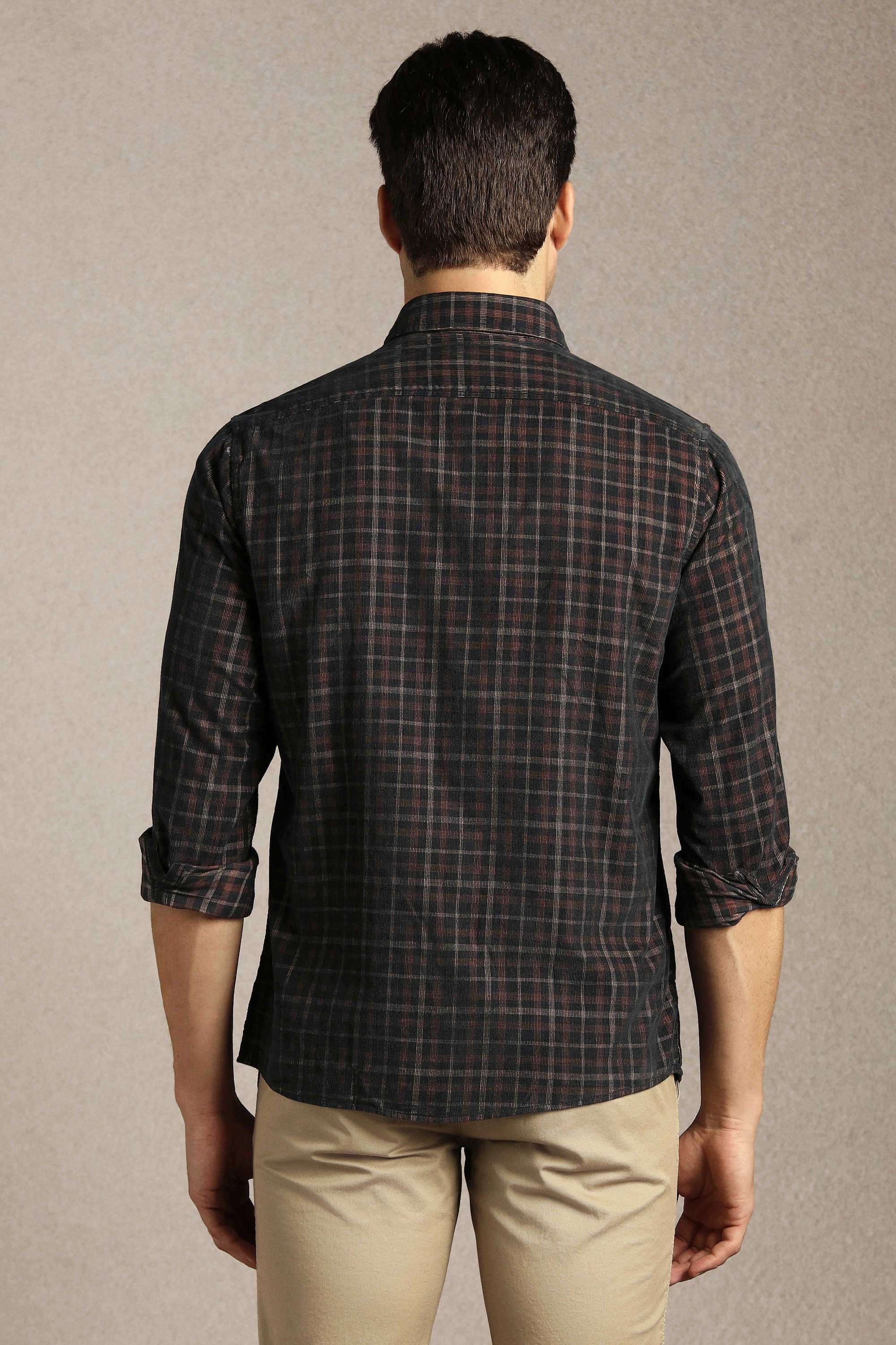 Checks-Cotton-Slim-Fit-Men-Casual-Wear-Shirt