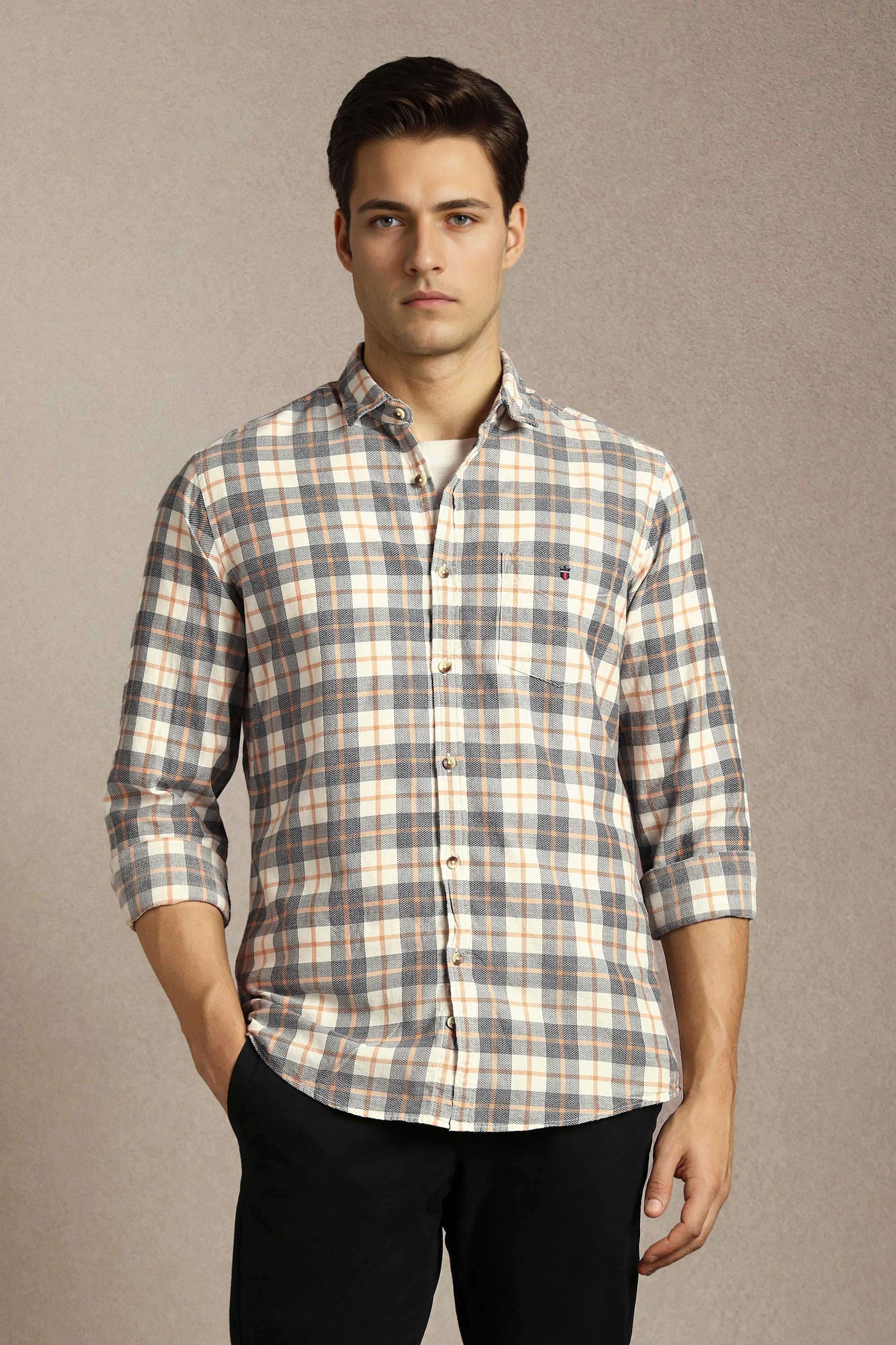 Checks-Cotton-Slim-Fit-Men-Casual-Wear-Shirt