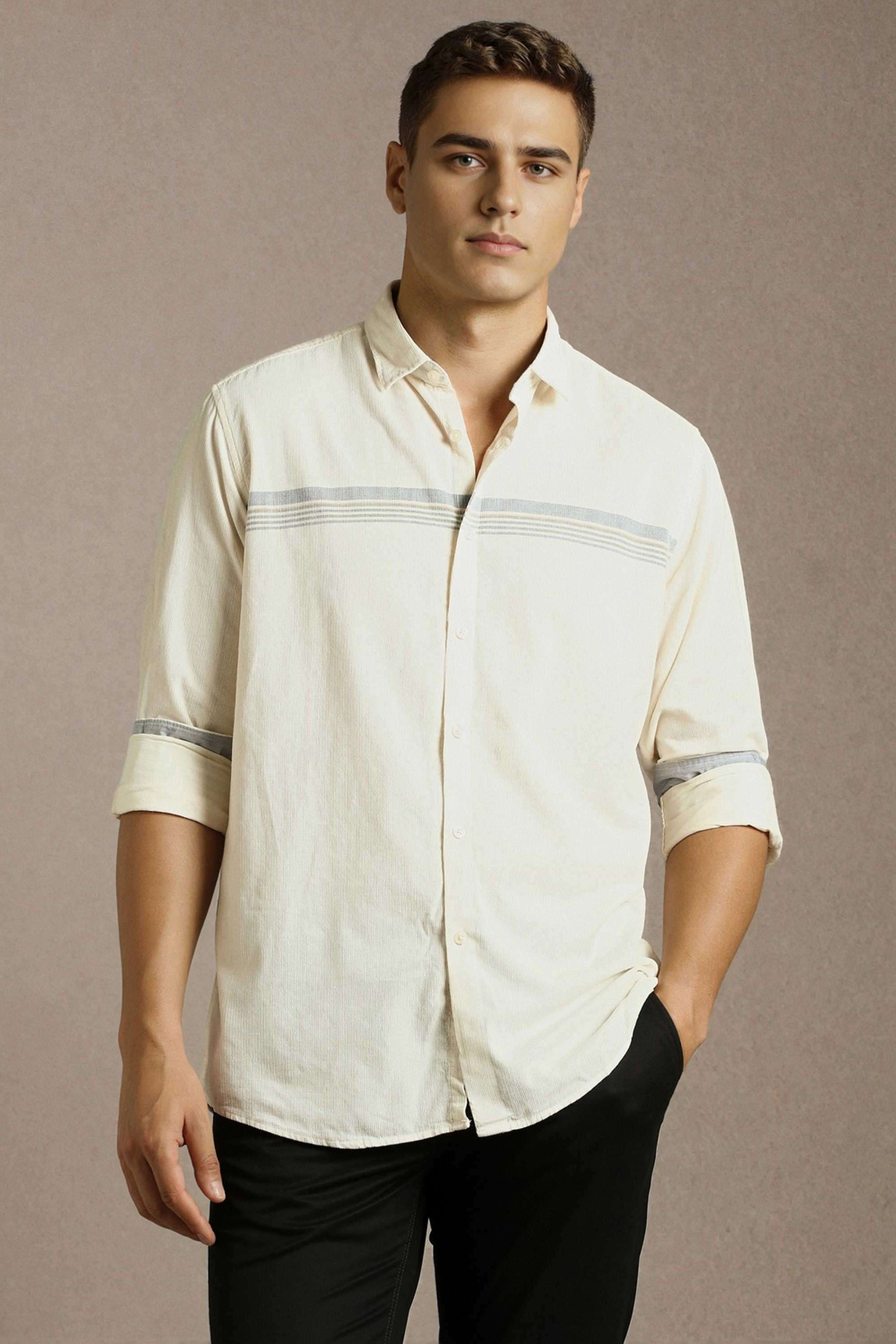 Stripes-Cotton-Slim-Fit-Men-Casual-Wear-Shirt