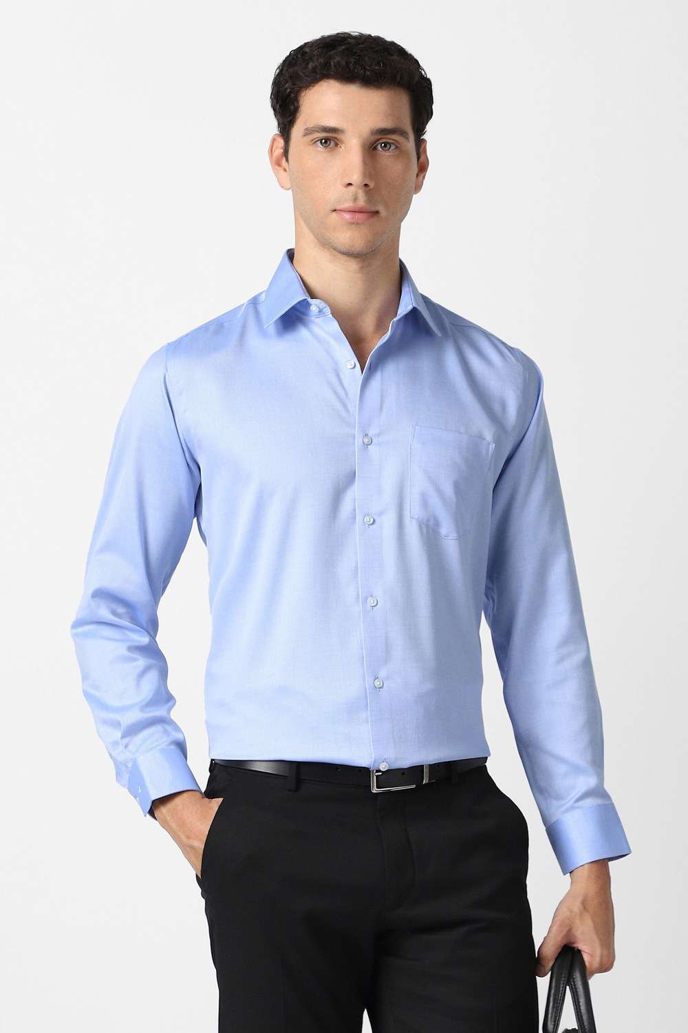 Textured-Collared-Cotton-Men-Formal-Wear-Shirt