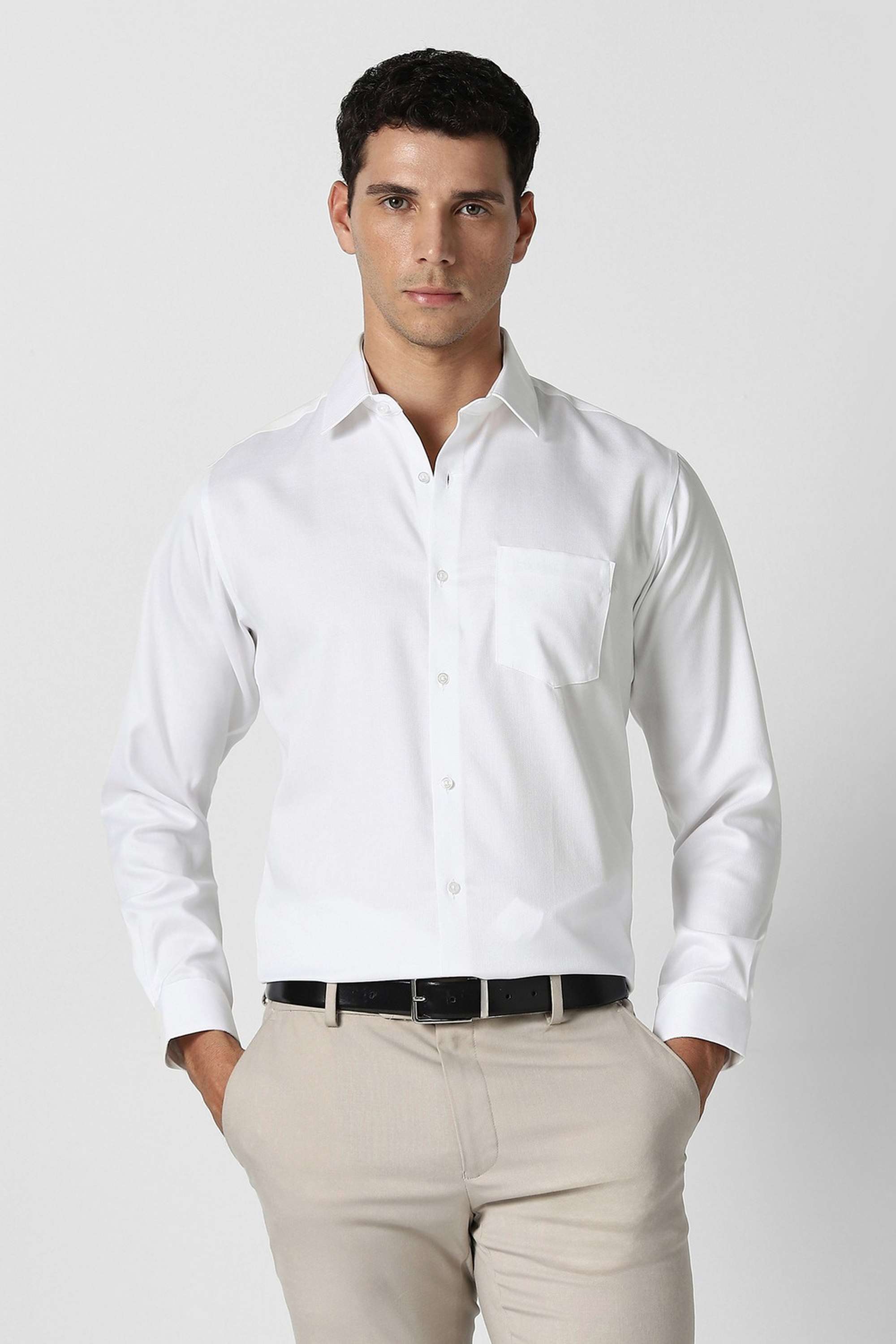 Textured-Collared-Cotton-Men-Formal-Wear-Shirt