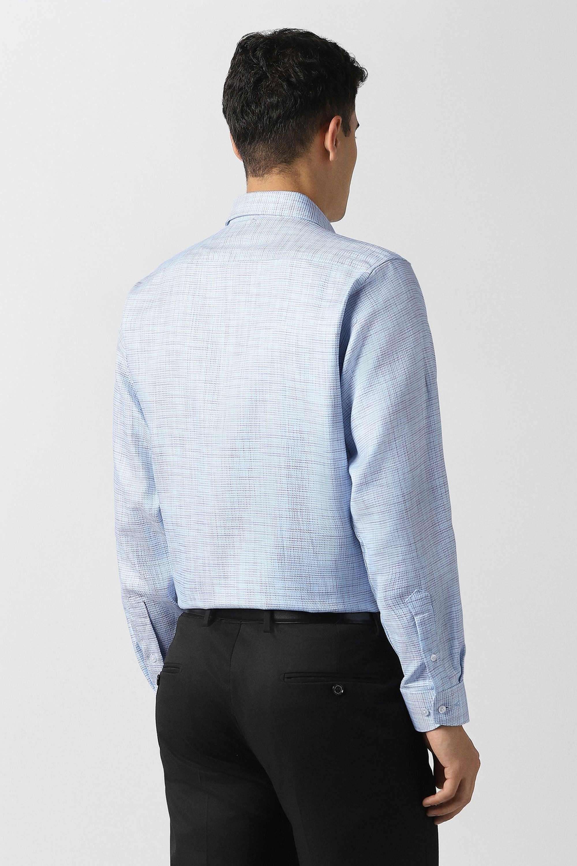 Textured-Cotton-Slim-Fit-Men-s-Formal-Shirt