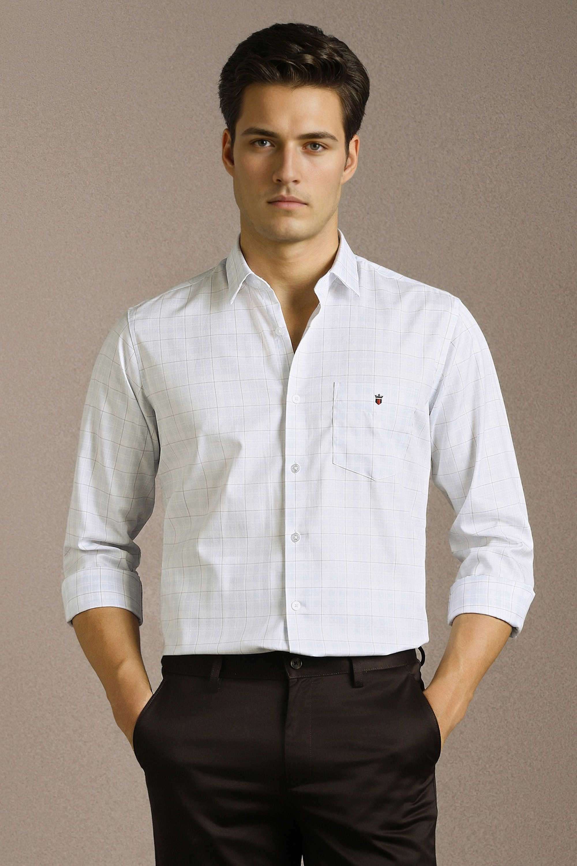 Checks-Cotton-Slim-Fit-Men-Casual-Wear-Shirt