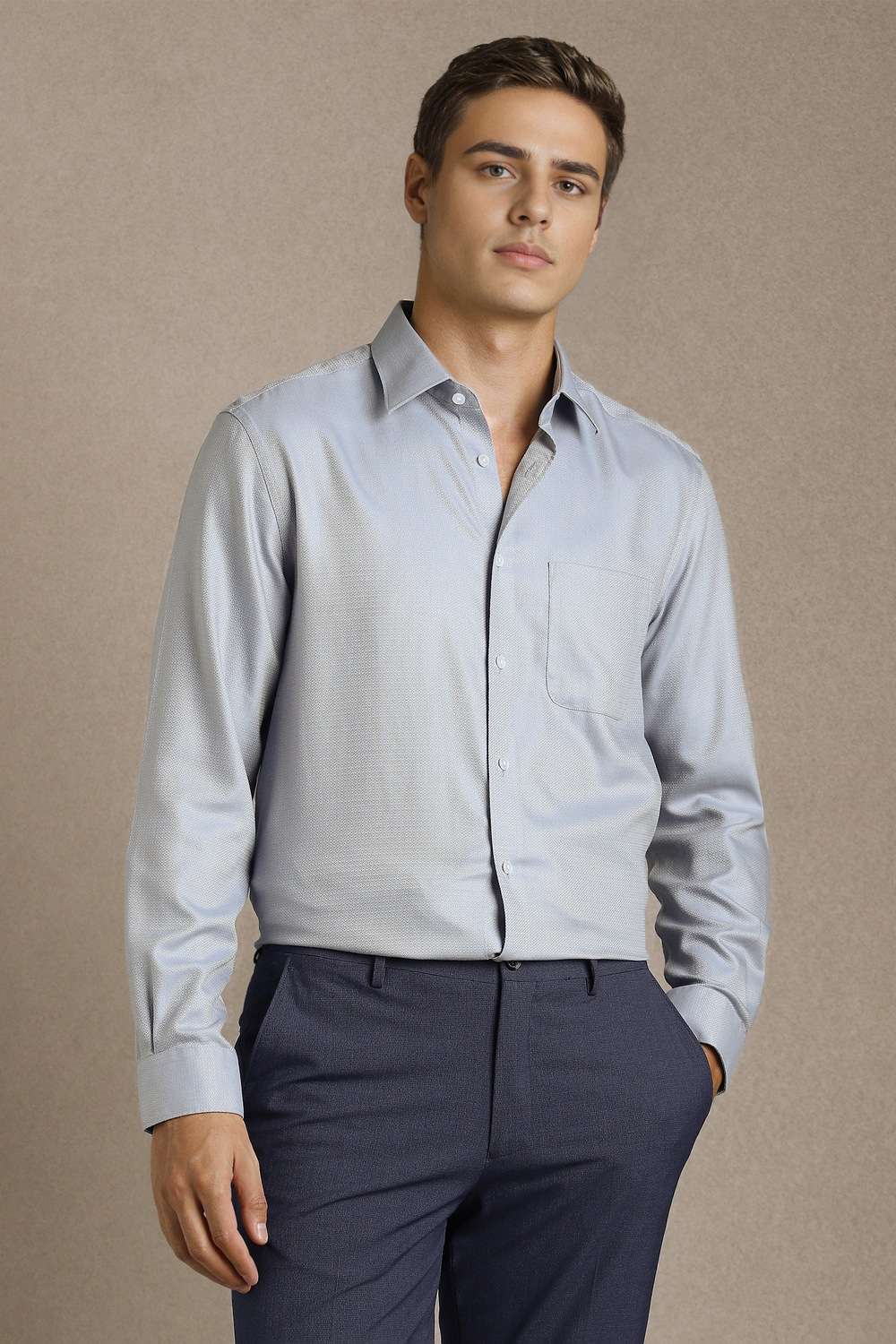 Textured-Cotton-Regular-Fit-Men-s-Formal-Shirt