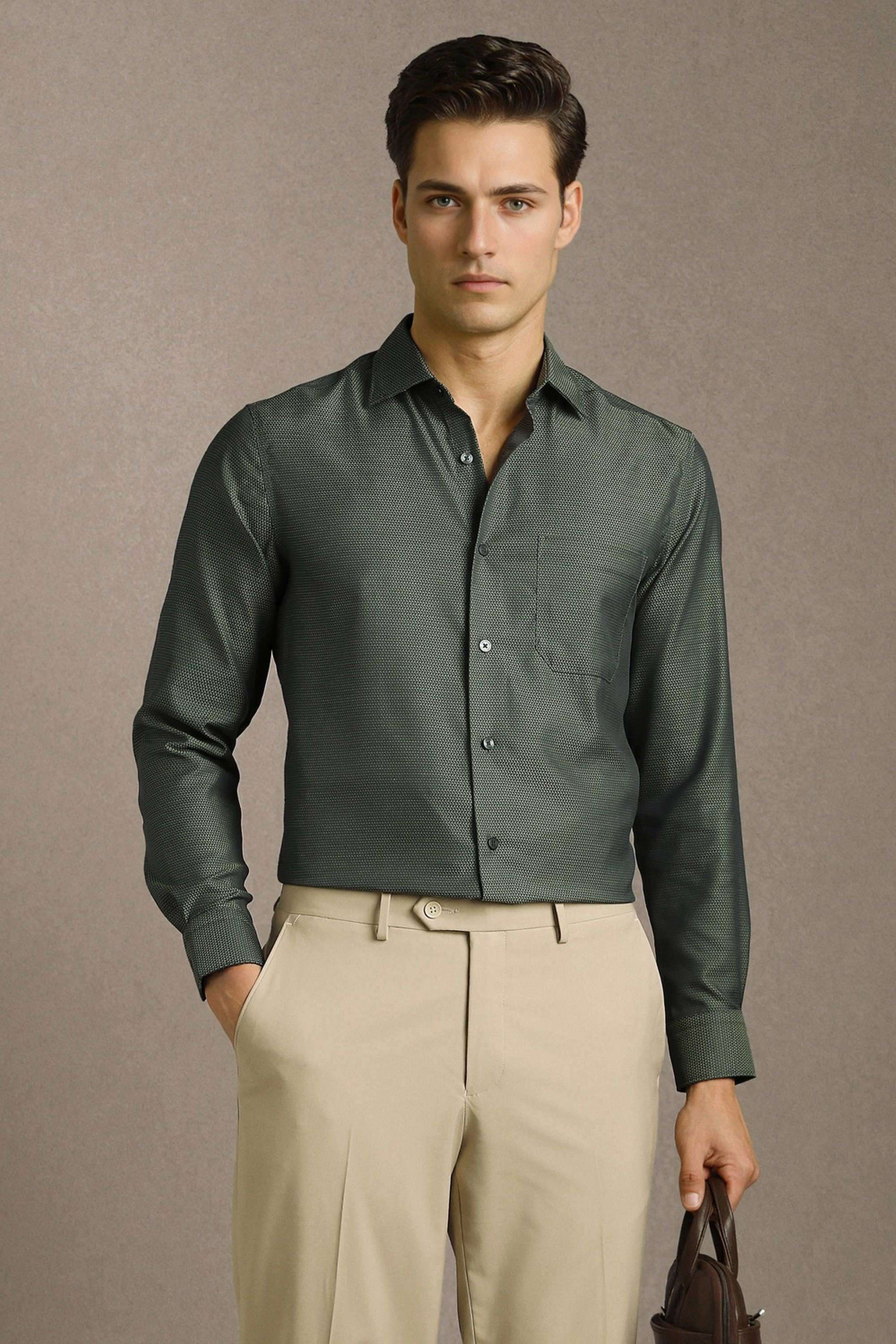 Textured-Cotton-Regular-Fit-Men-s-Formal-Shirt