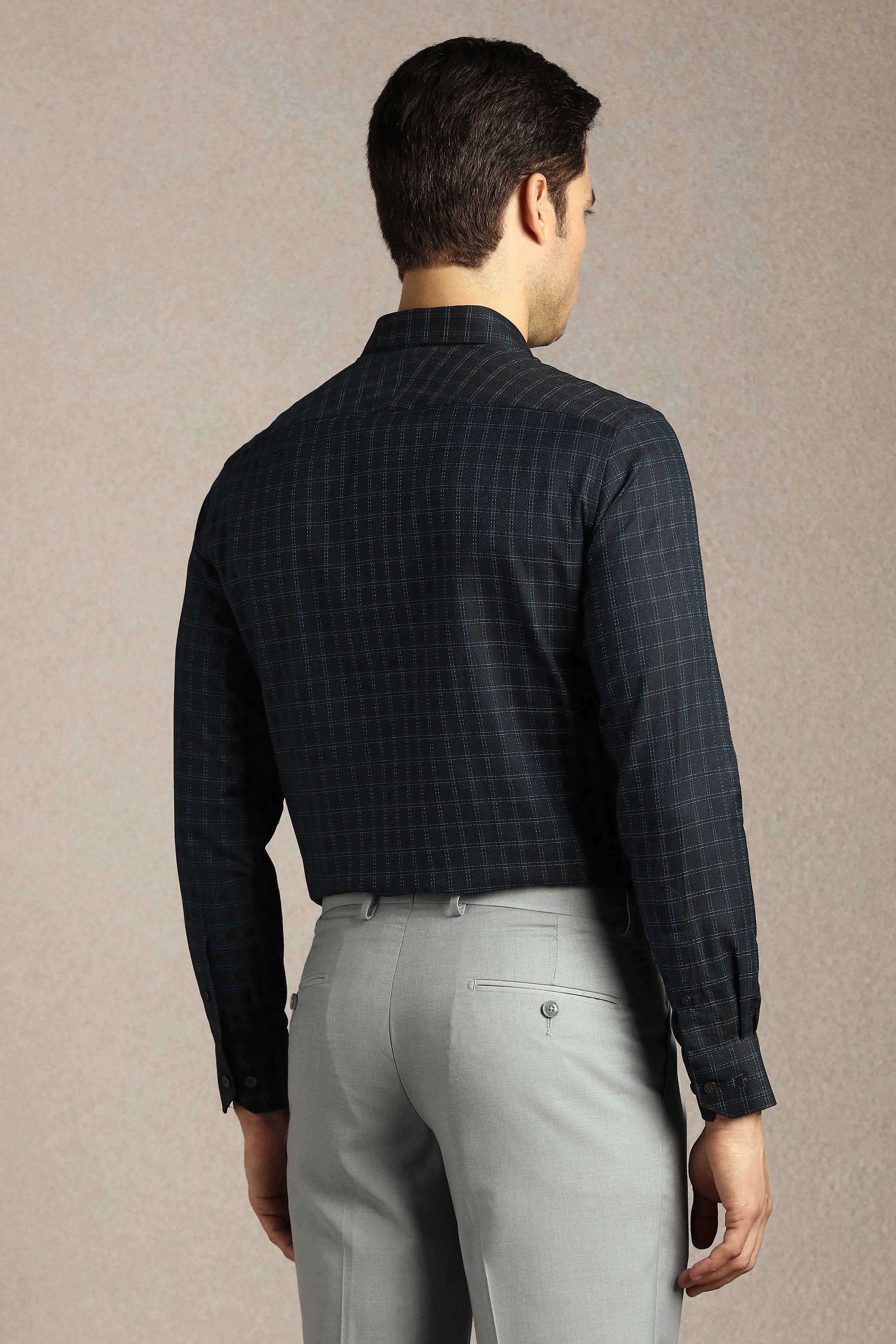 Textured-Cotton-Regular-Fit-Men-Formal-Wear-Shirt