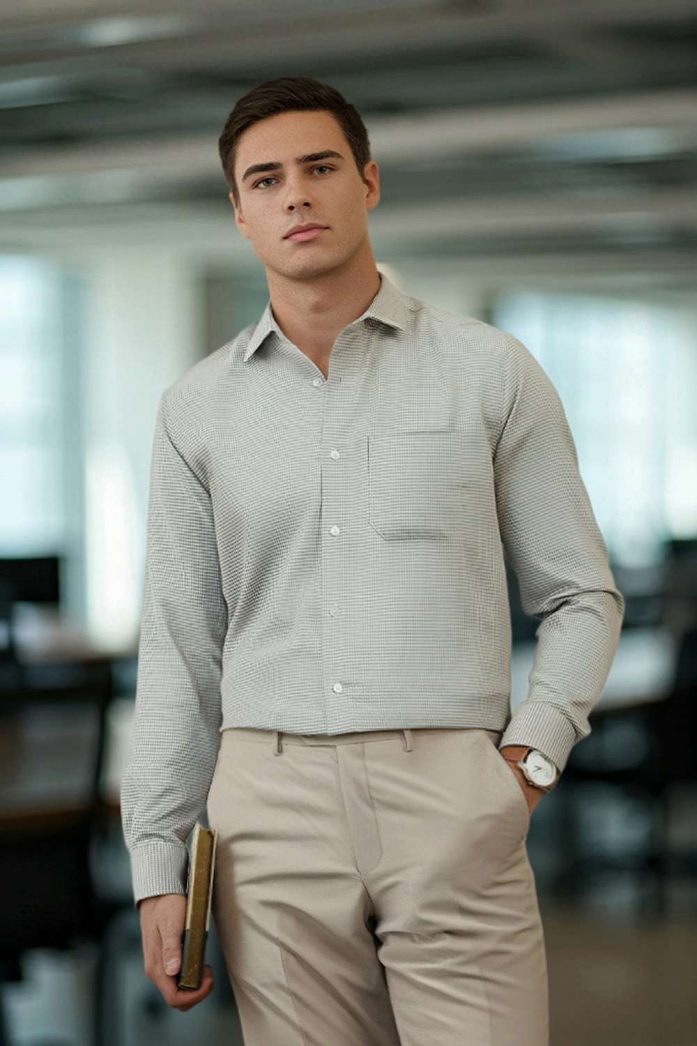 Textured-Cotton-Regular-Fit-Men-s-Formal-Shirt